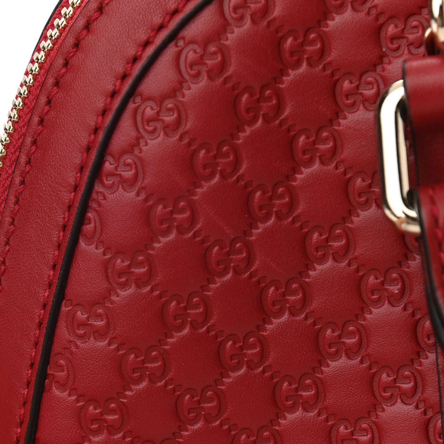 Microguccissima Medium Dome Bag Red