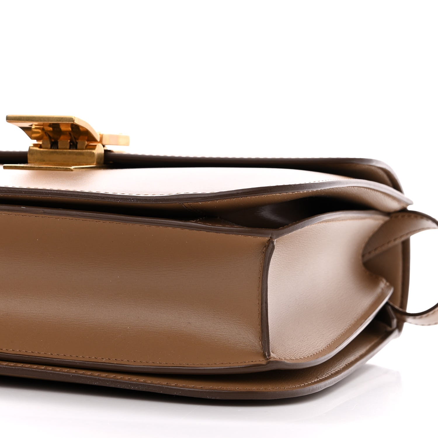 Celine Smooth Calfskin Medium Classic Box Flap Bag Light Camel 10 of 11