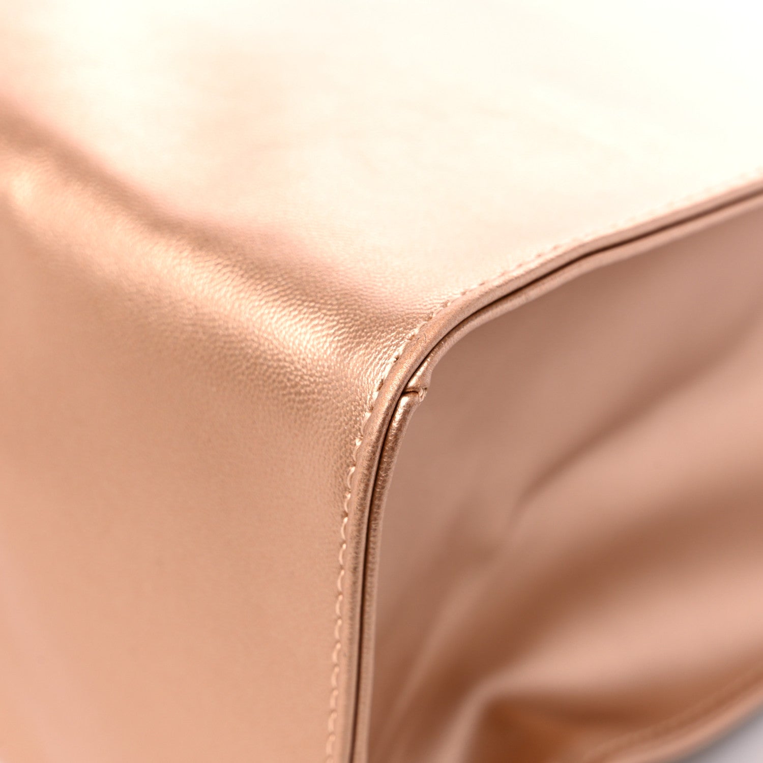 Telfar Metallic Vegan Leather Medium Shopping Bag Copper 8 of 11