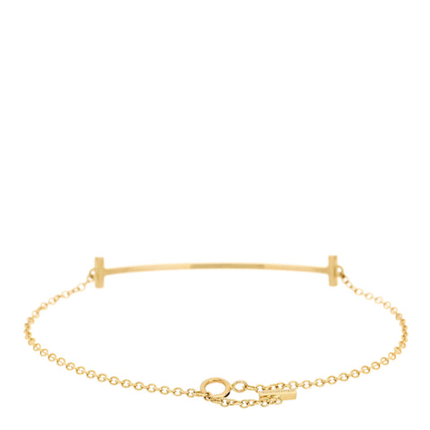 18K Yellow Gold T Smile Bracelet