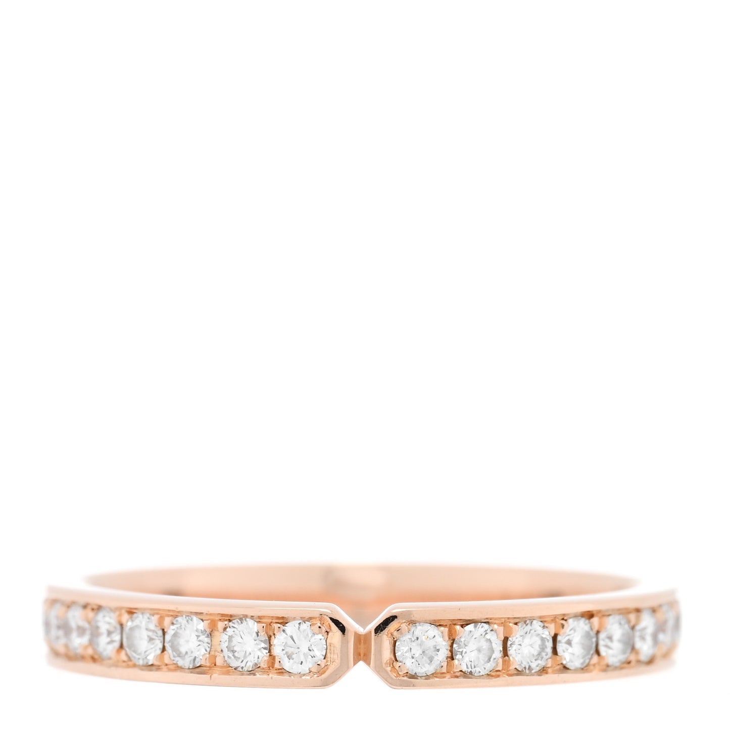 18K Rose Gold Diamond PM Ever Kelly Wedding Band Ring 50 5.25