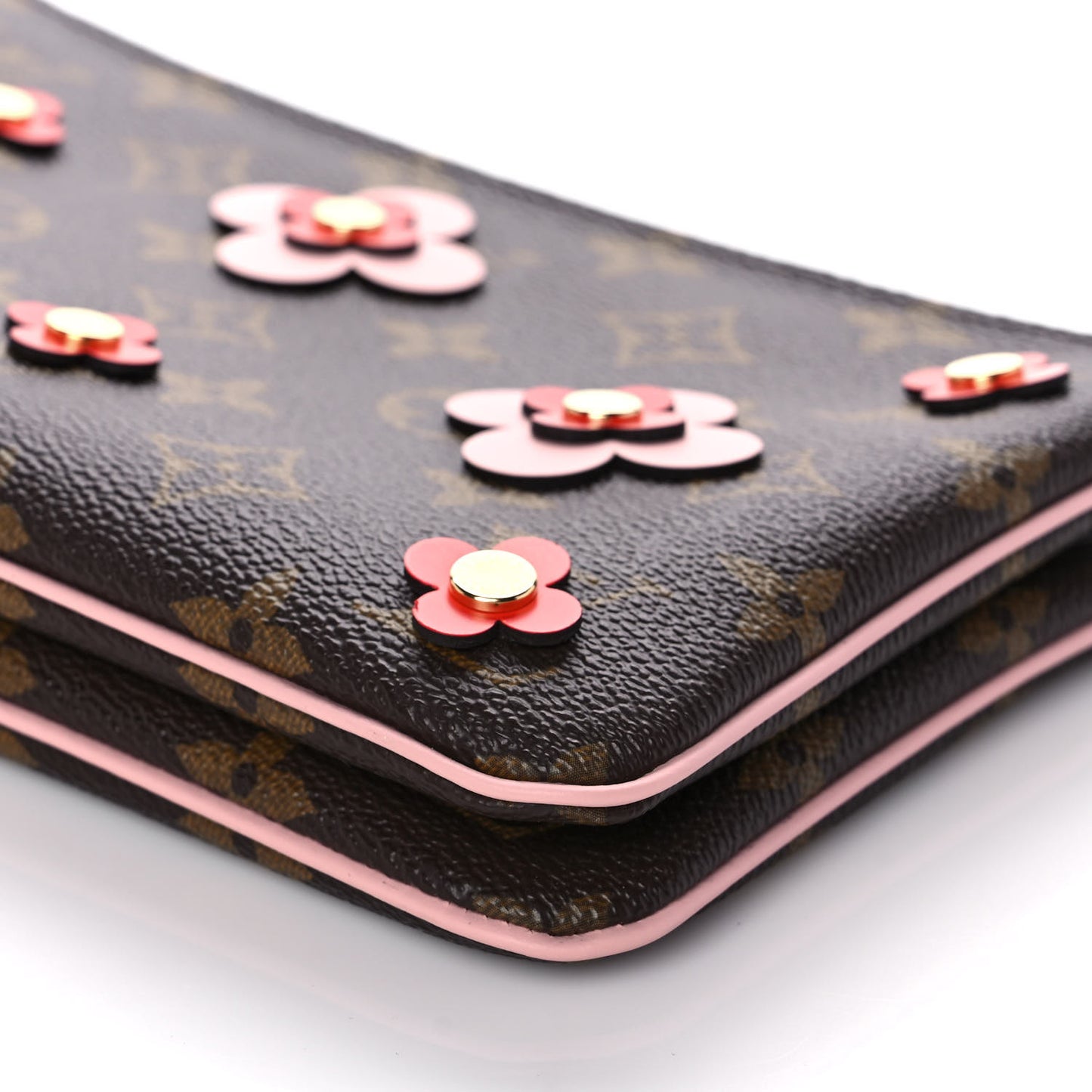 Monogram Blooming Flowers Double Zip Pochette