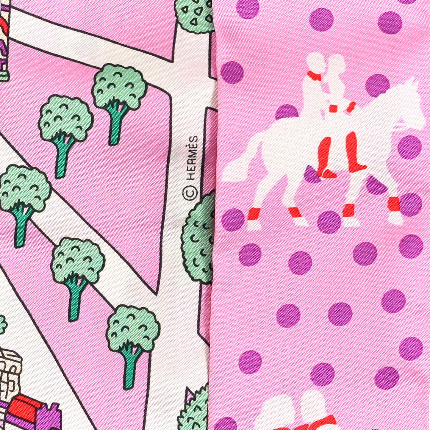 Silk Les Nouveaux Amoureux de Paris Twilly Rose Buvard White Vert