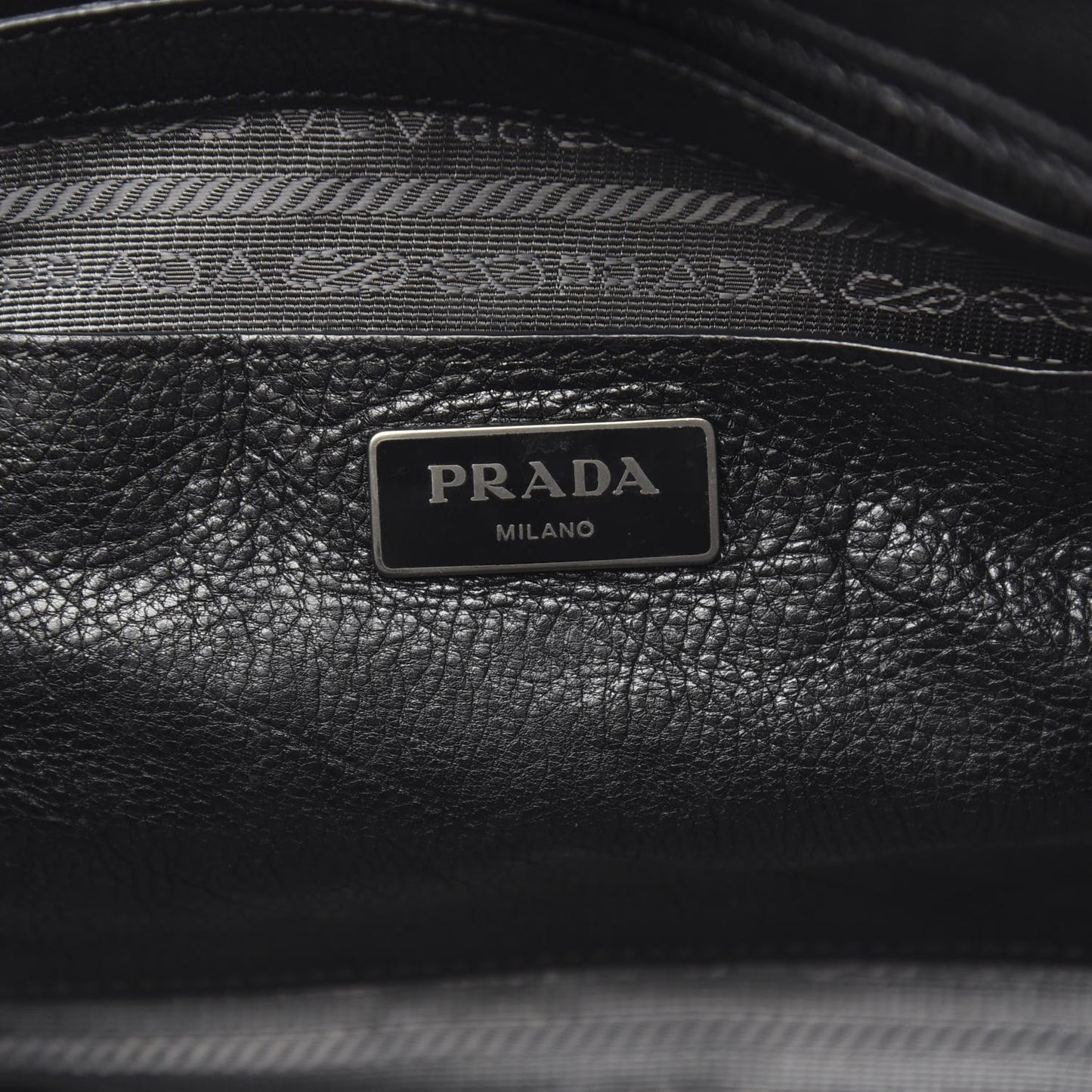 Glace Calf Twin Pocket Tote Black