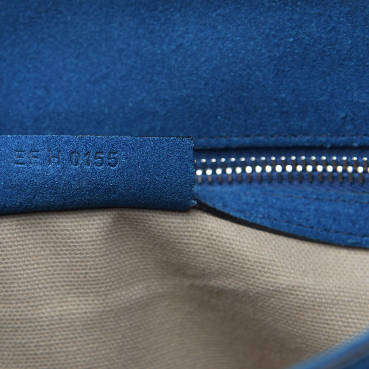 Suede Small Pandora Pure Flap Bag Electric Blue