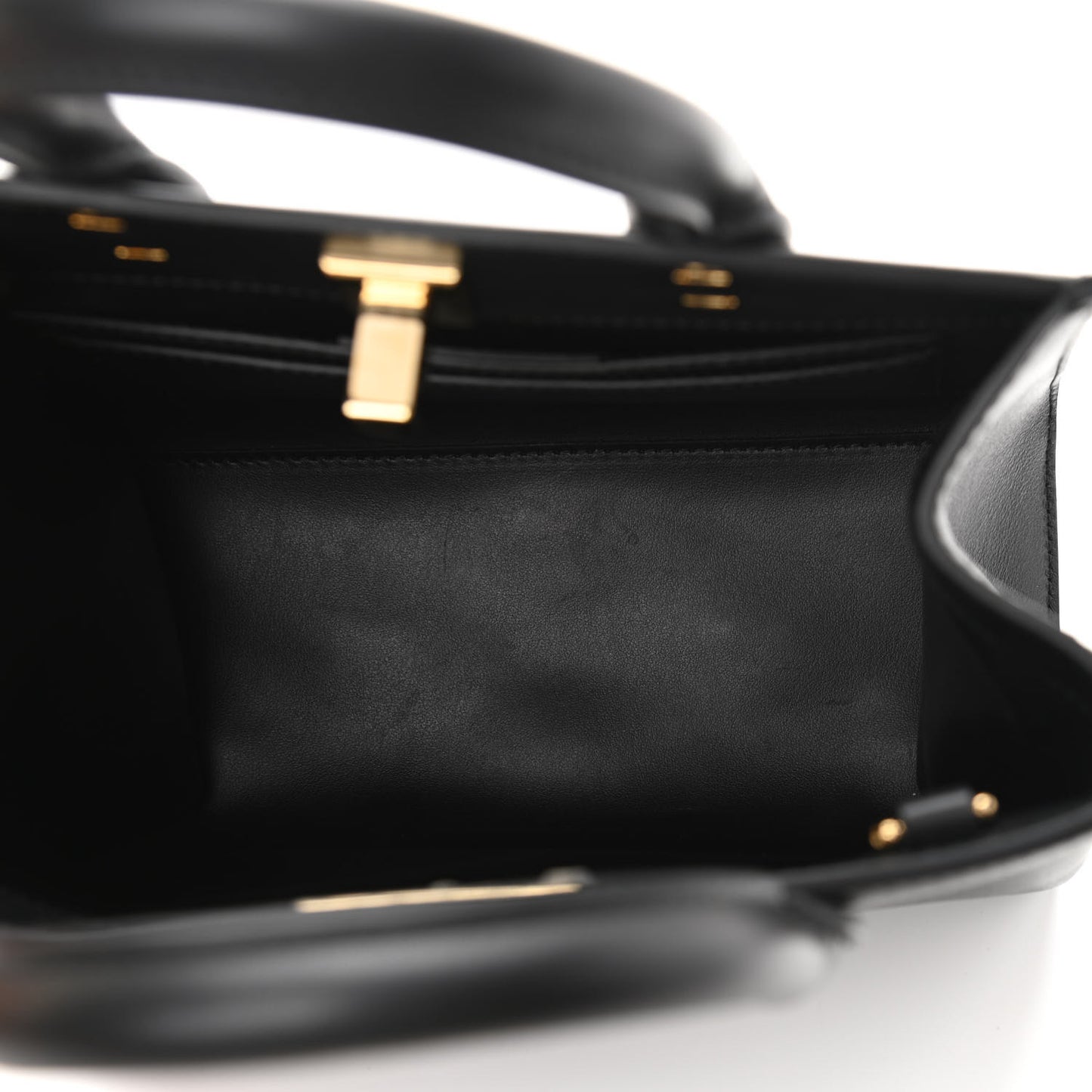 Calfskin Small The Studio Box Bag Black