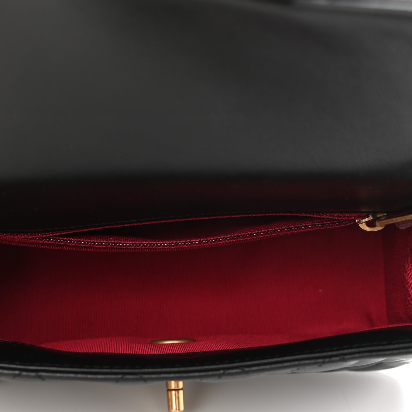 Lambskin Quilted Mini Romance Rectangular Flap Black
