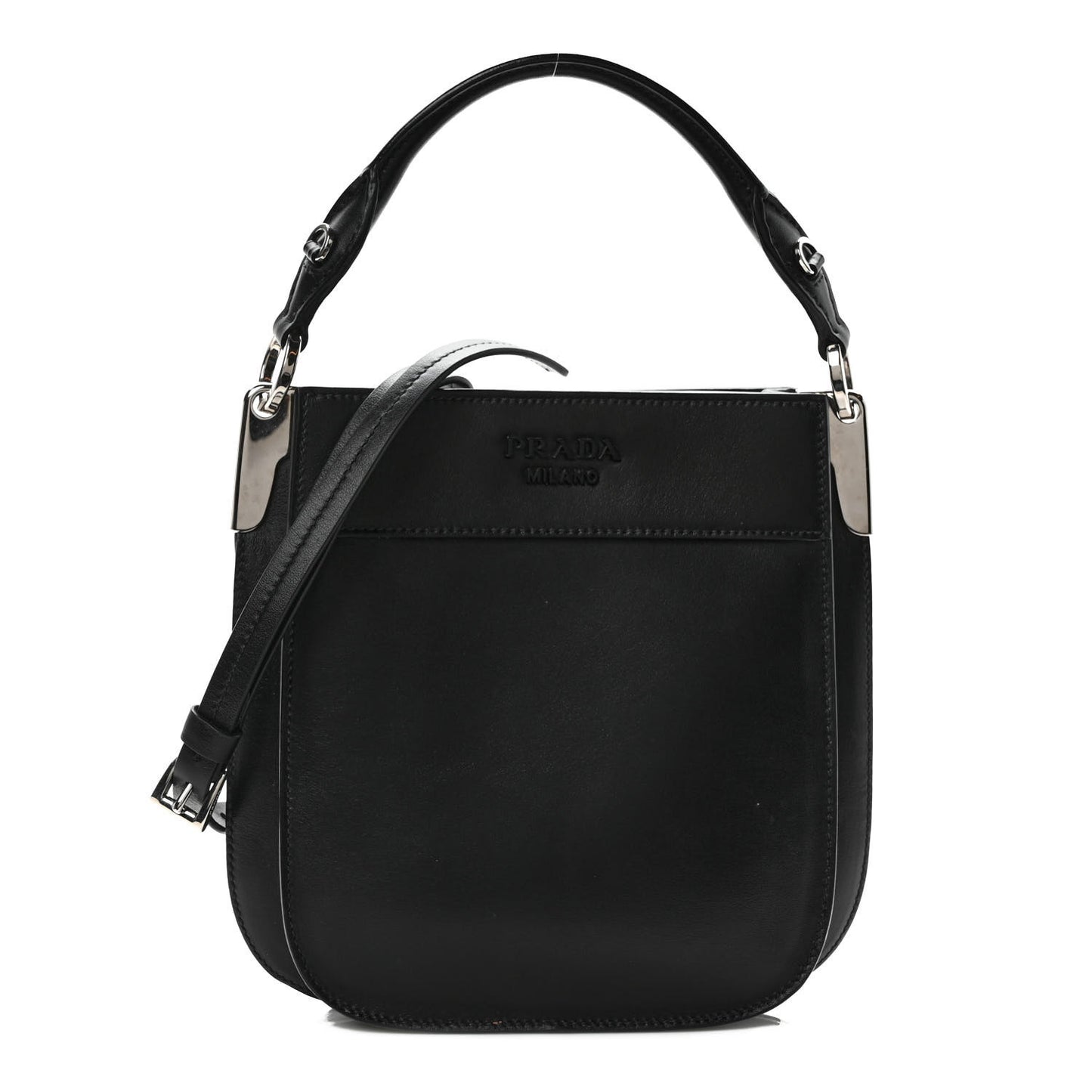 City Calfskin Small Margit Bag Black