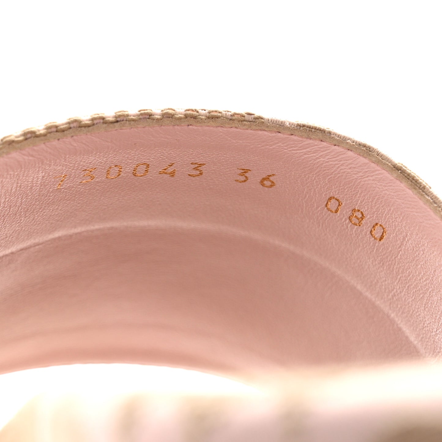 Monogram Jumbo GG Angelina Platform 55mm Slide Sandals 36 Beige Perfect Pink