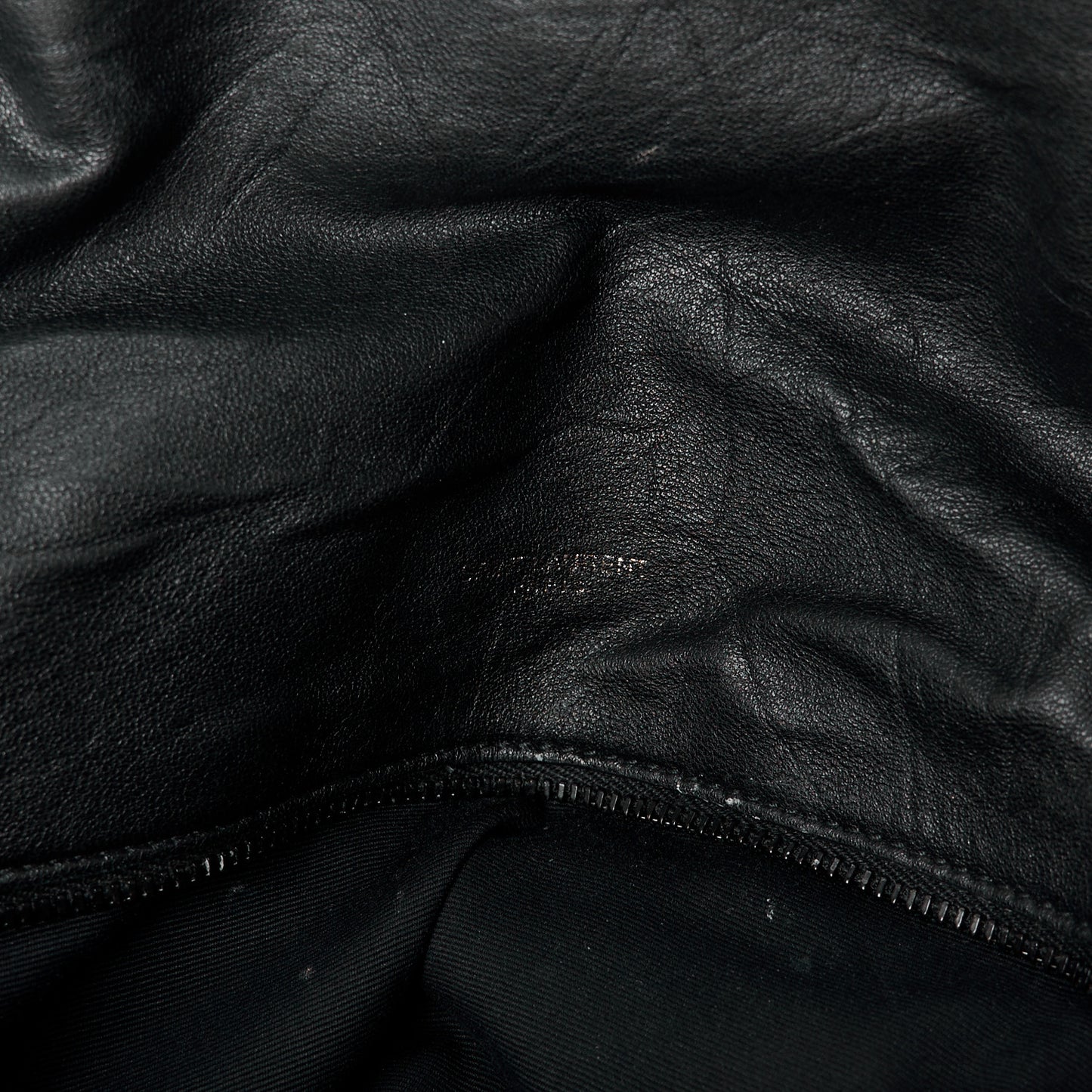 Lambskin Quilted Monogram Monochrome Medium Loulou Puffer Chain Satchel Black