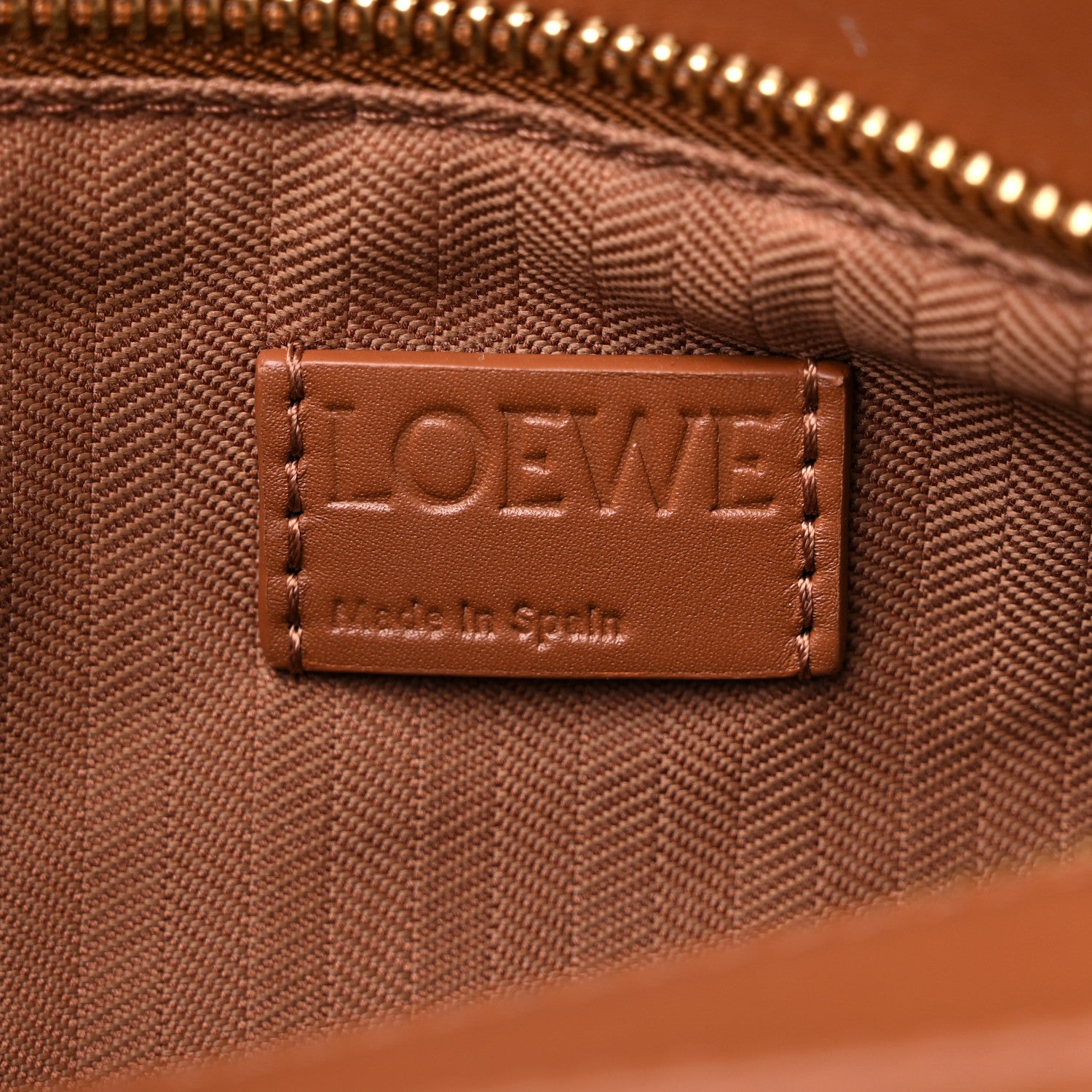 Loewe Satin Calfskin Small Puzzle Bag Pecan 6 of 9