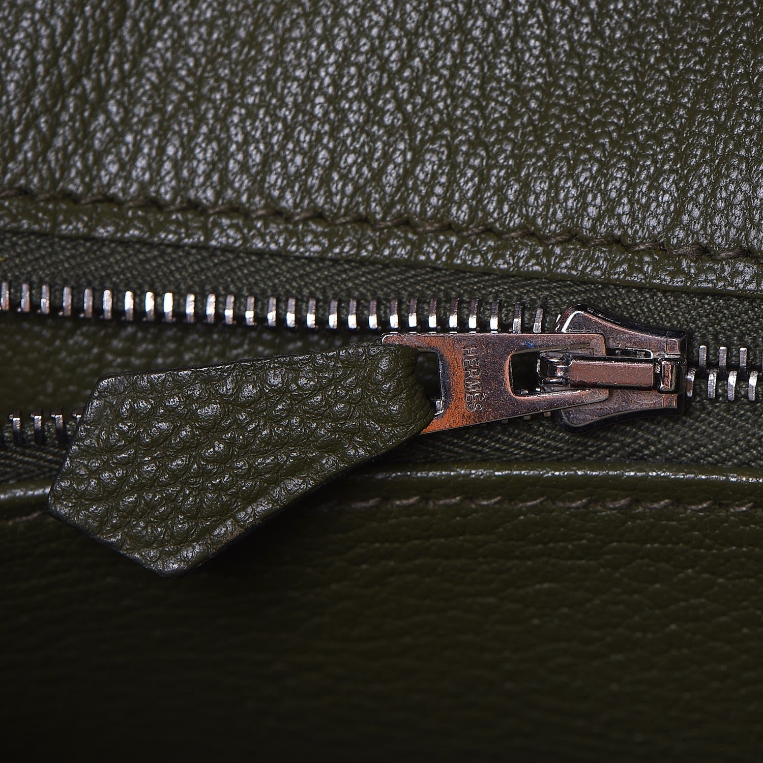 Hermes Togo Birkin 30 Vert Olive 16 of 31