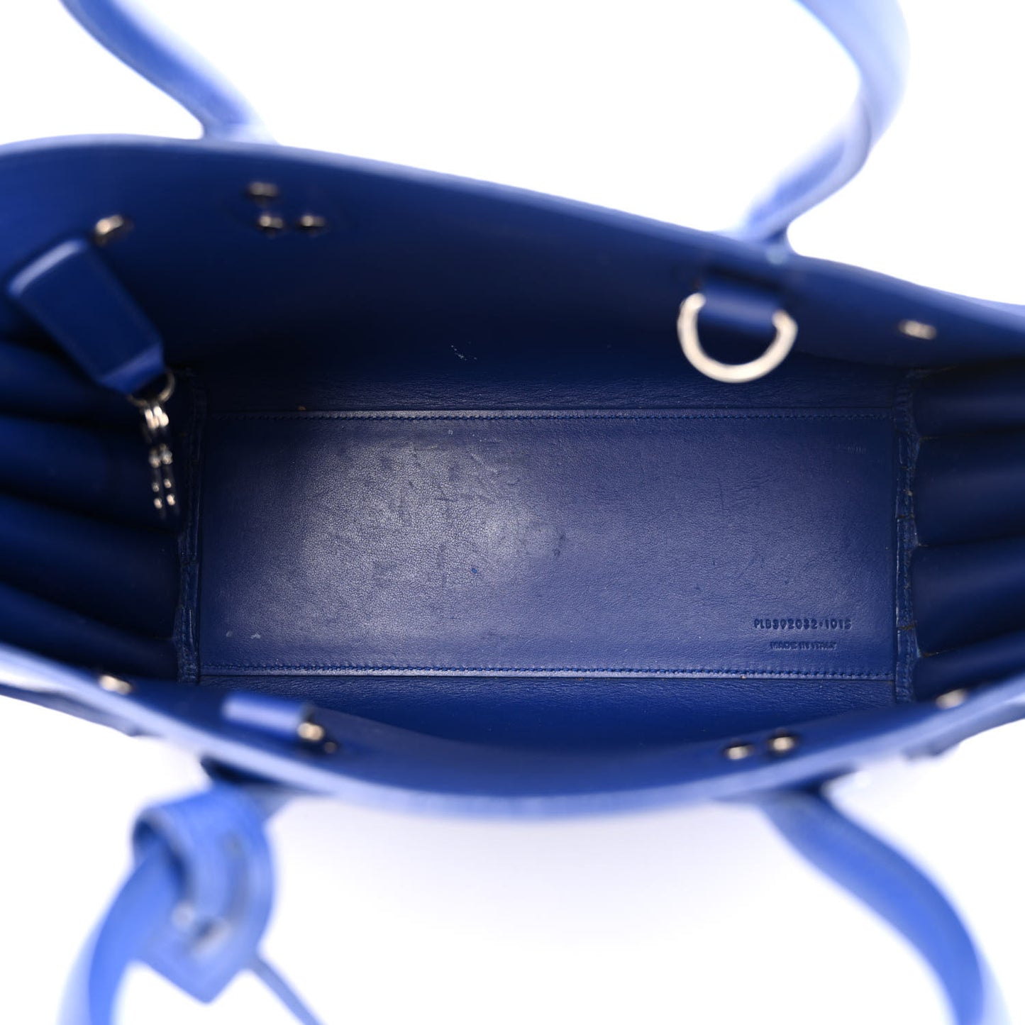 Grained Calfskin Baby Sac De Jour Royal Blue