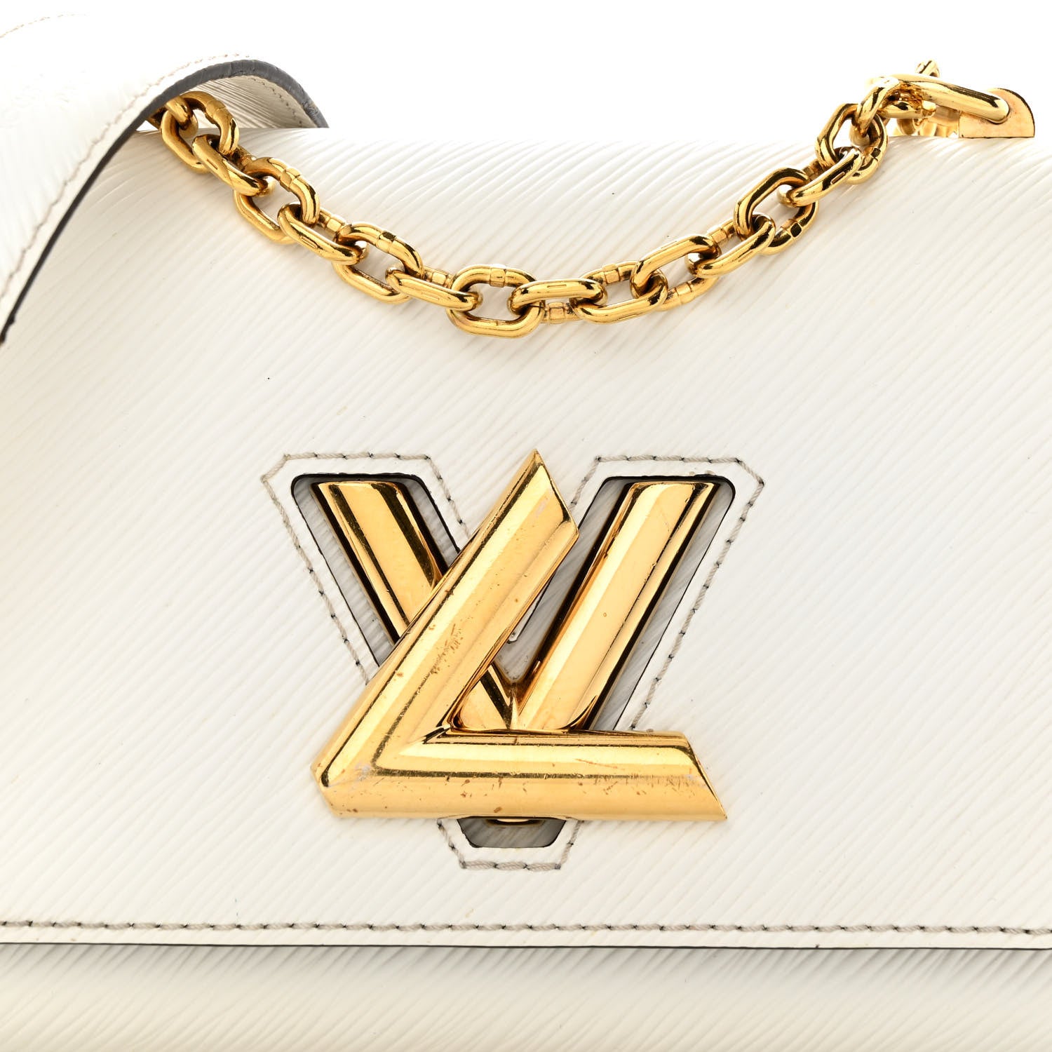 Louis Vuitton Epi Twist Shoulder Bag PM White 8 of 17