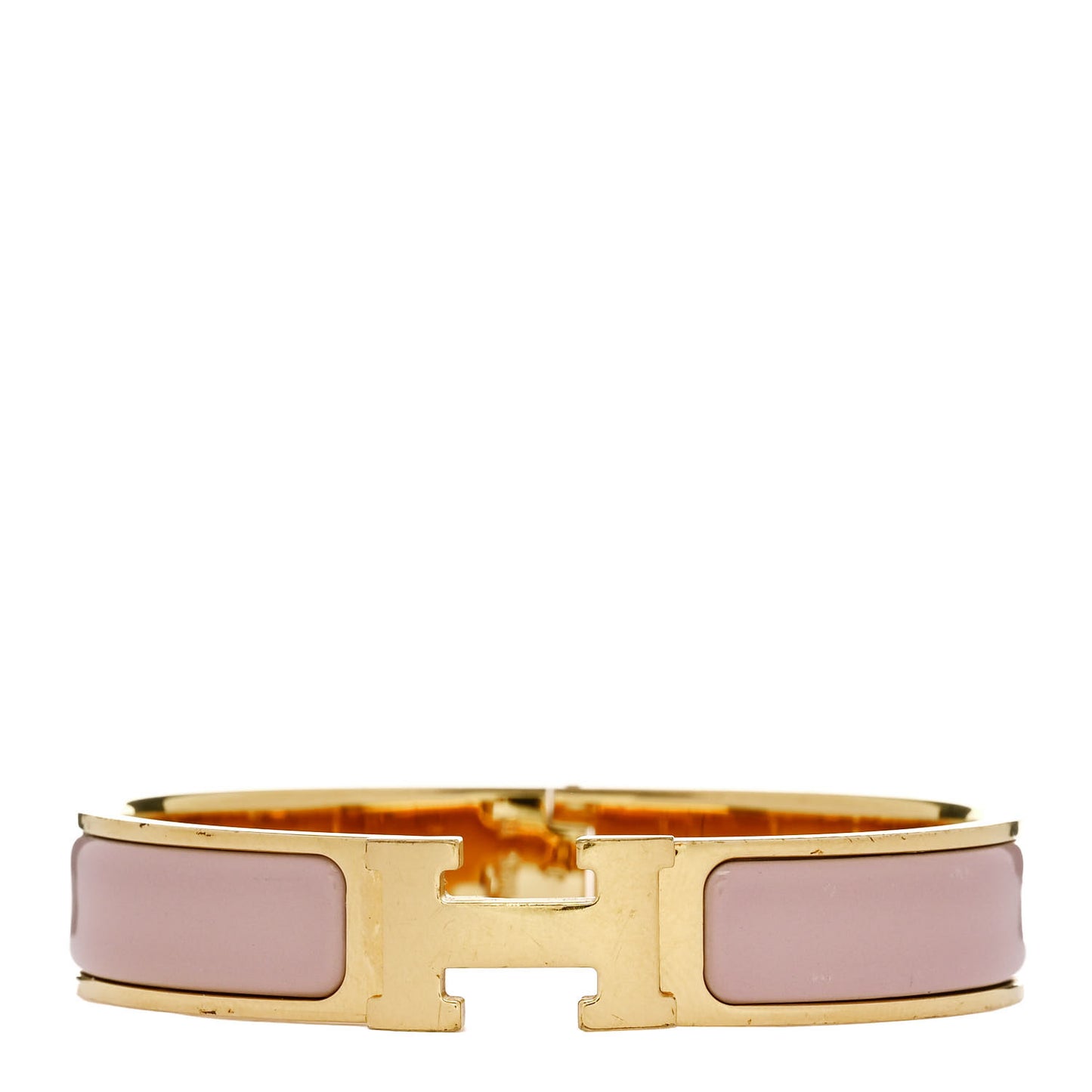 Enamel Narrow Clic Clac H Bracelet PM Rose Sakura