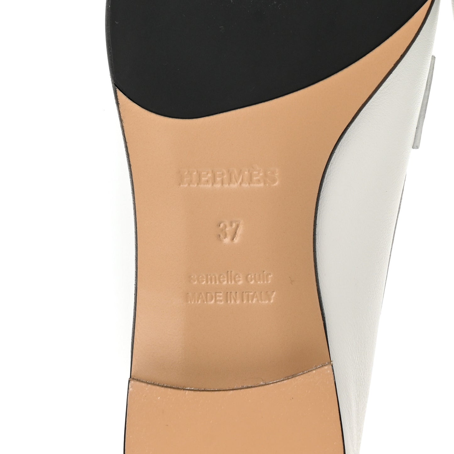 Calfskin Womens Royal Loafers 37 White