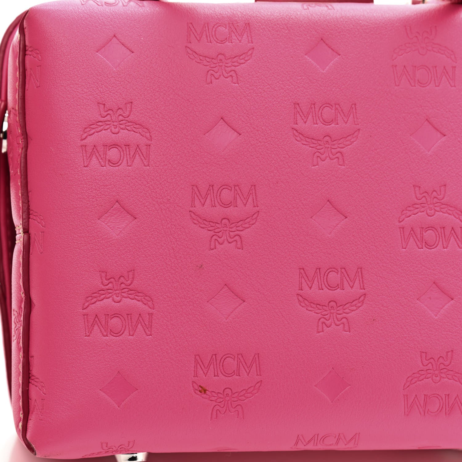 MCM Calfskin Ottomar Monogram Small Berlin Crossbody Sugar Pink 12 of 12