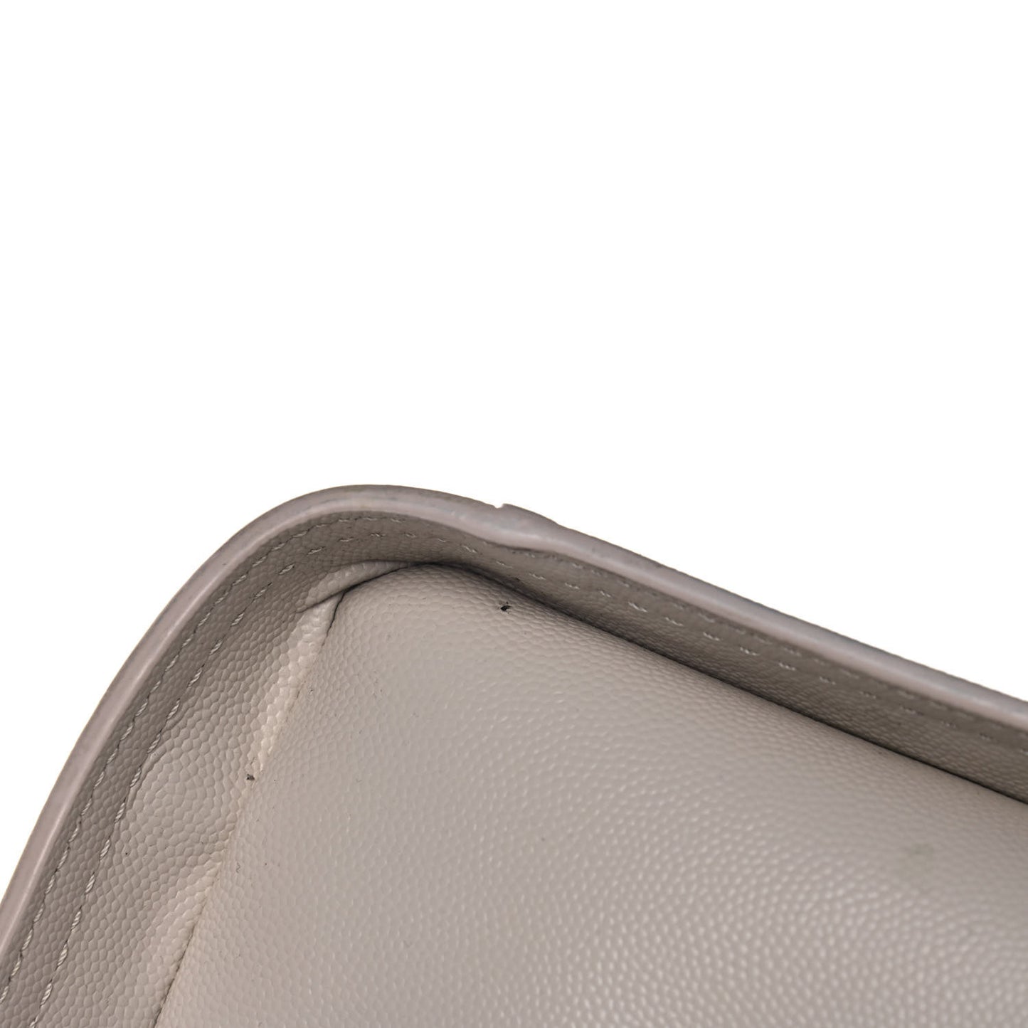 Caviar Medium Studded Deauville Tote Ivory