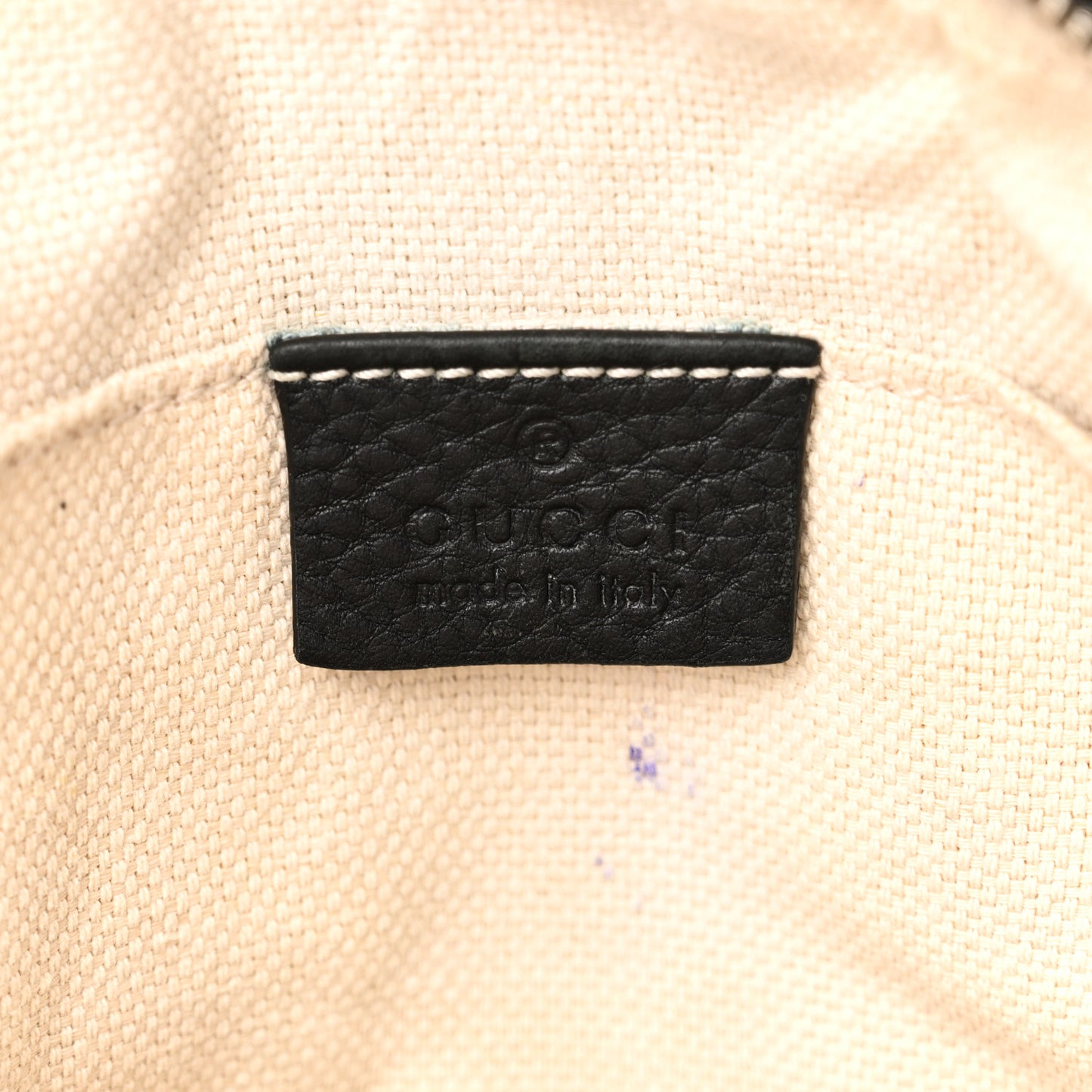 Pebbled Calfskin Small Soho Disco Bag Black