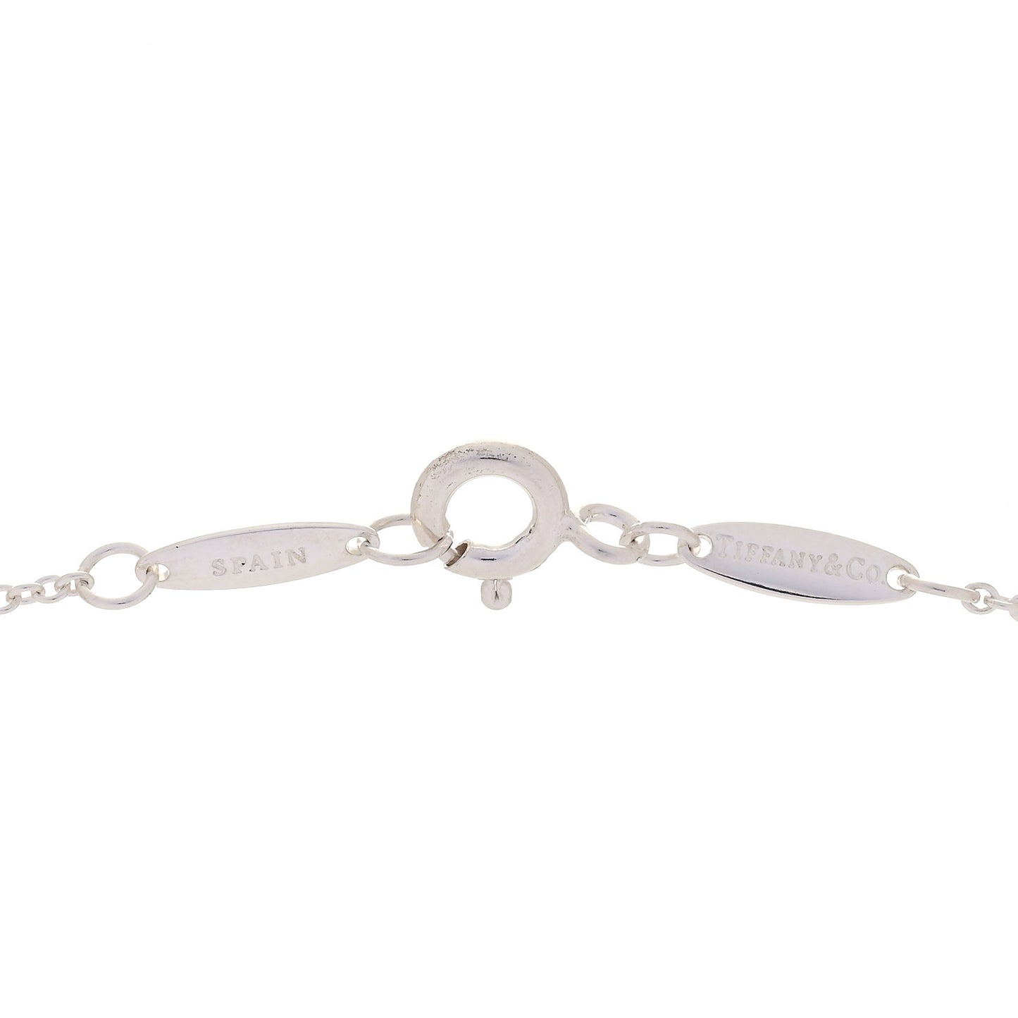 Sterling Silver Elsa Peretti Two Carat Faceted Pendant Necklace