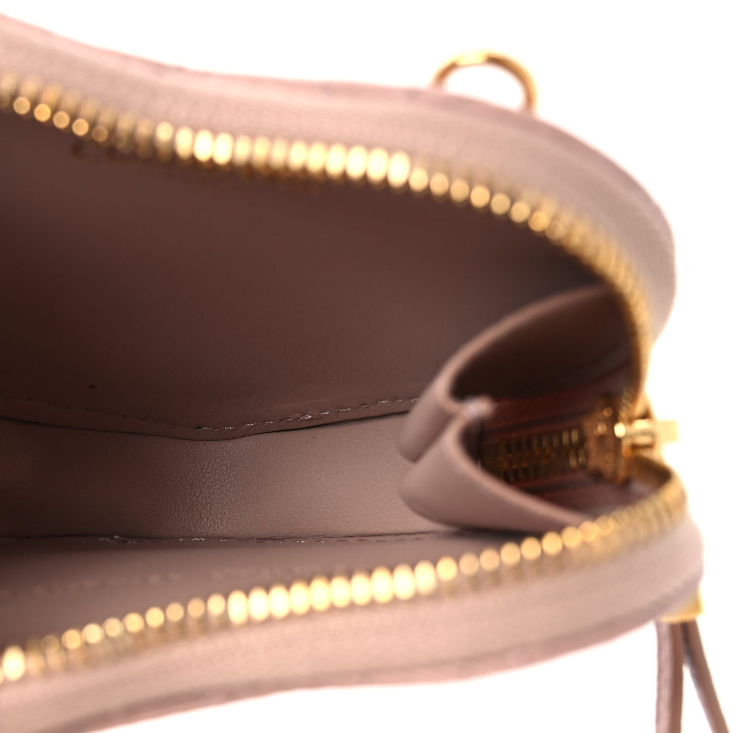 Calfskin Cannage Dioramour Caro Heart Pouch With Chain Rose Des Vents