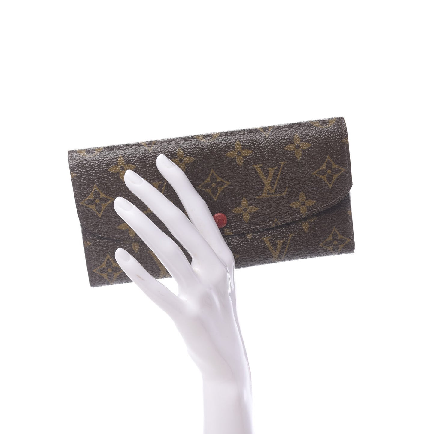 Monogram Emilie Wallet Red