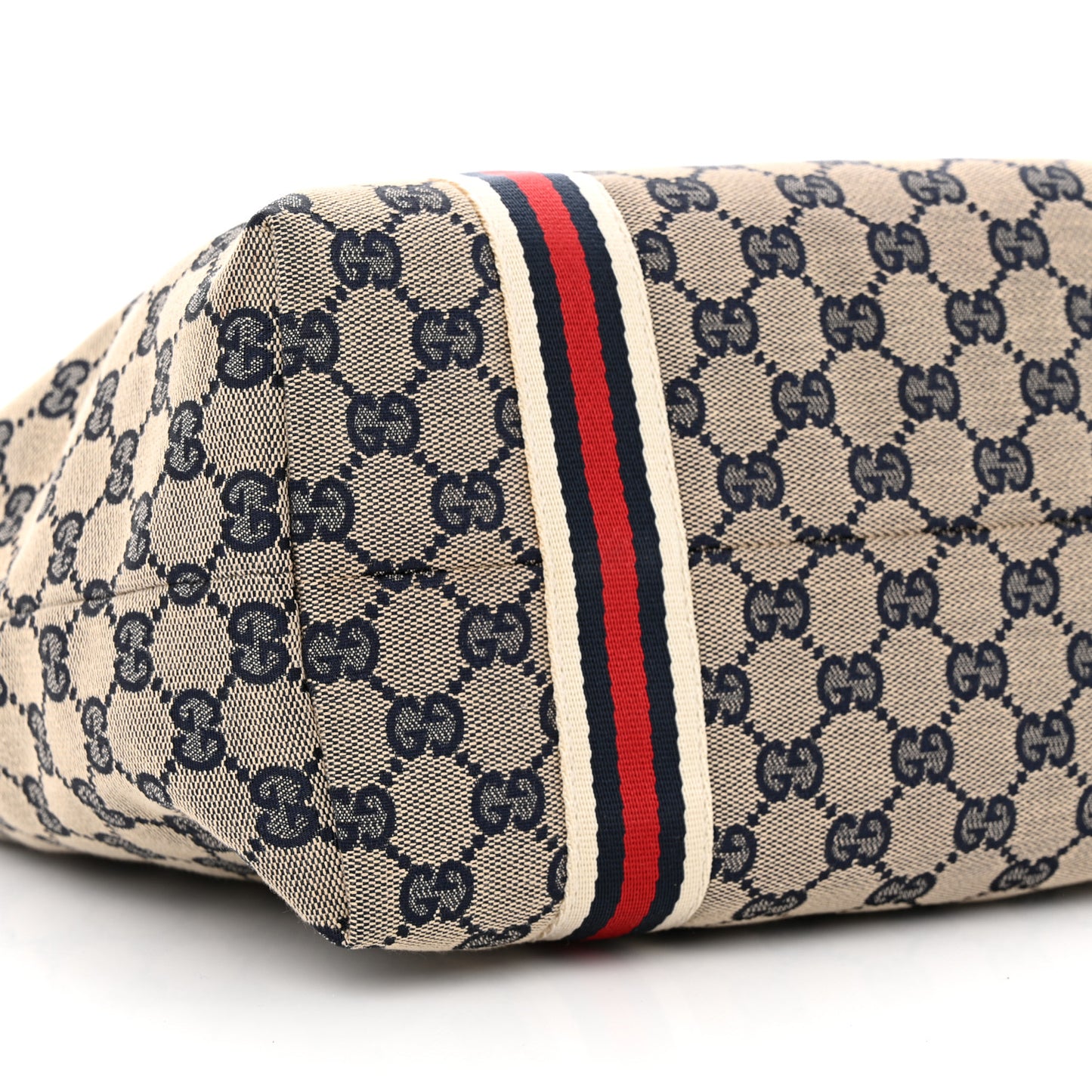 Monogram Medium Jolicoeur Tote Navy Red