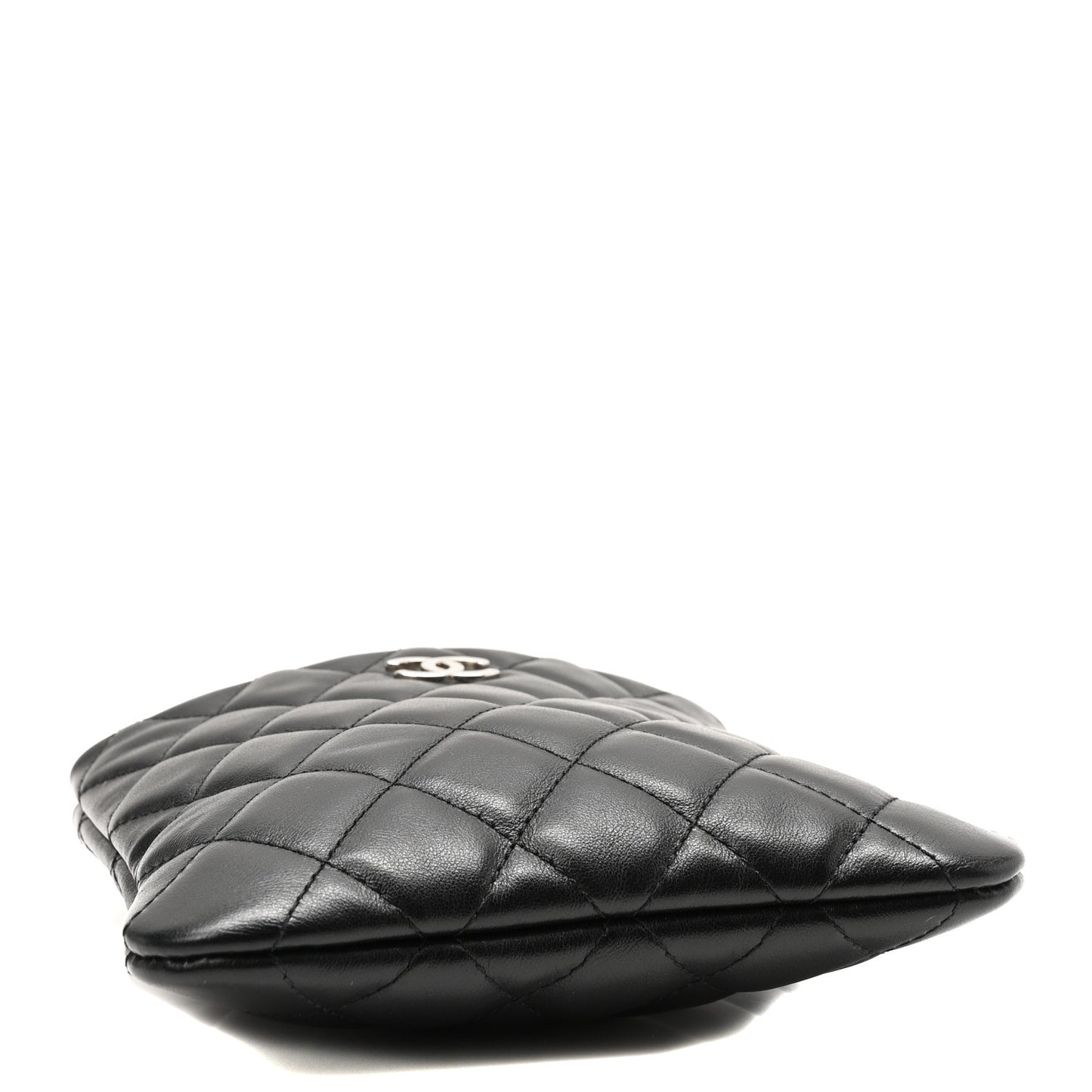 Lambskin Quilted Crossbody Bag Black