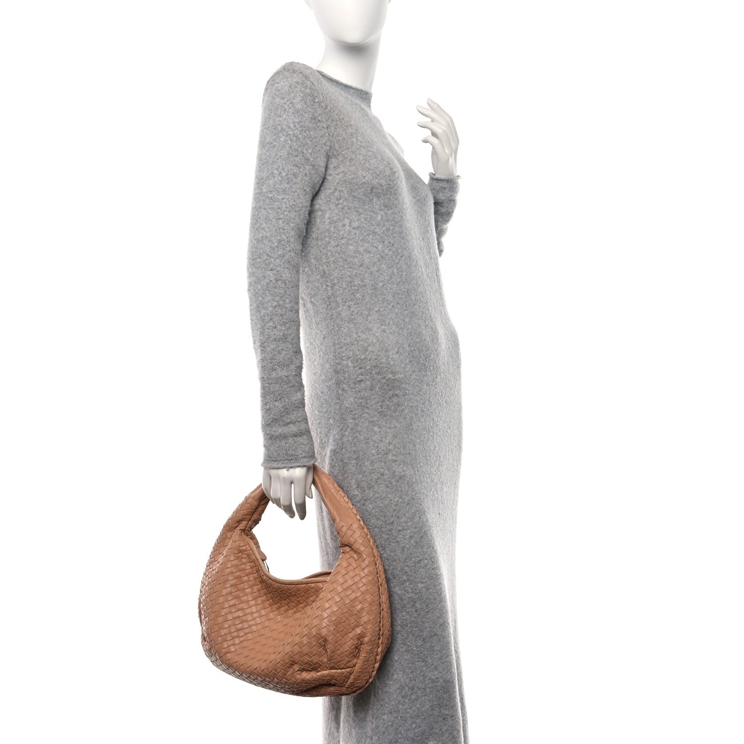 Bottega Veneta Nappa Intrecciato Medium Belly Veneta Hobo Camel 2 of 15