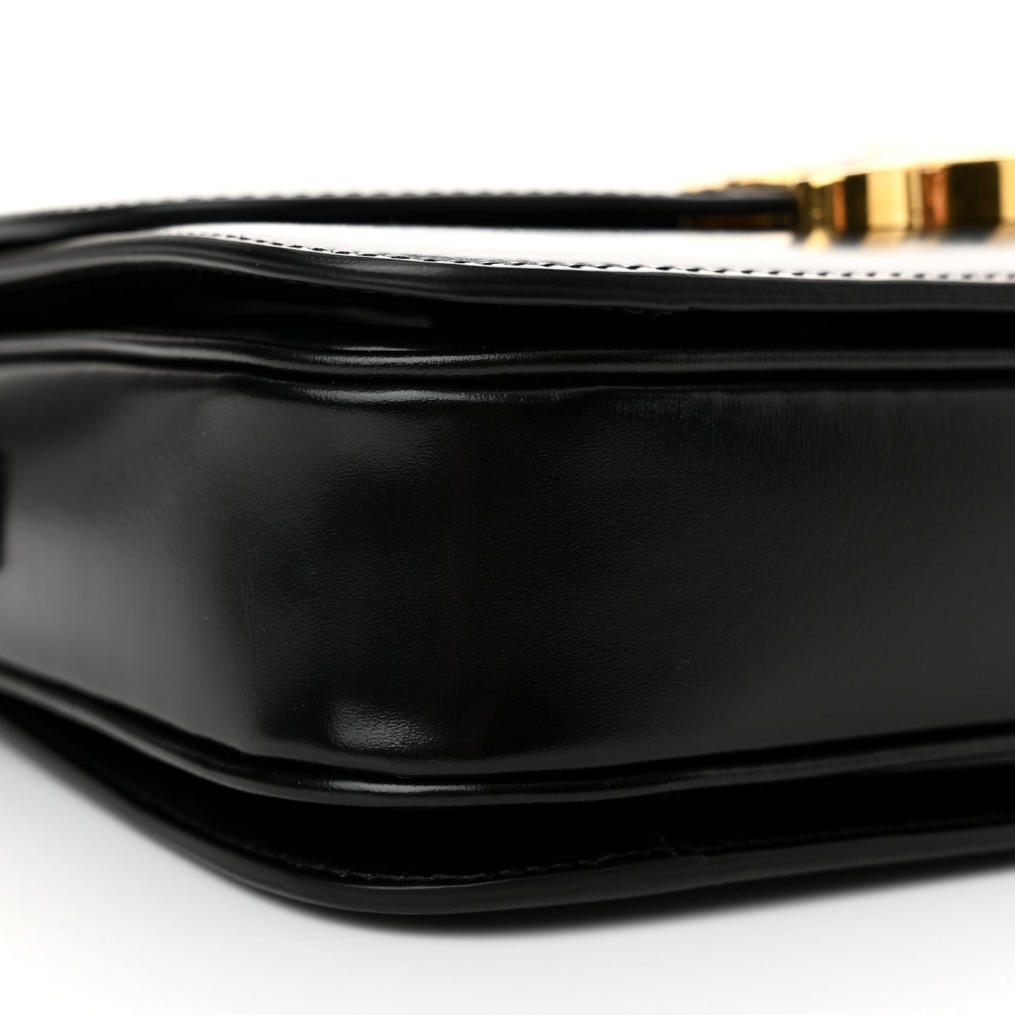 Shiny Calfskin Medium Triomphe Black