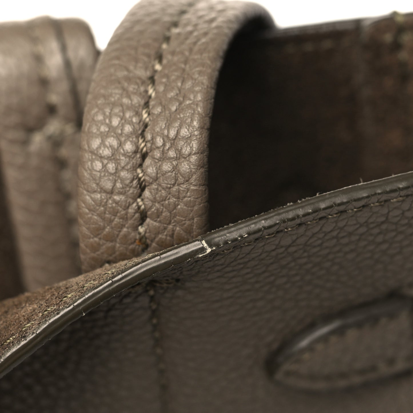 Soft Grained Calfskin Small Belt Cabas Phantom Taupe