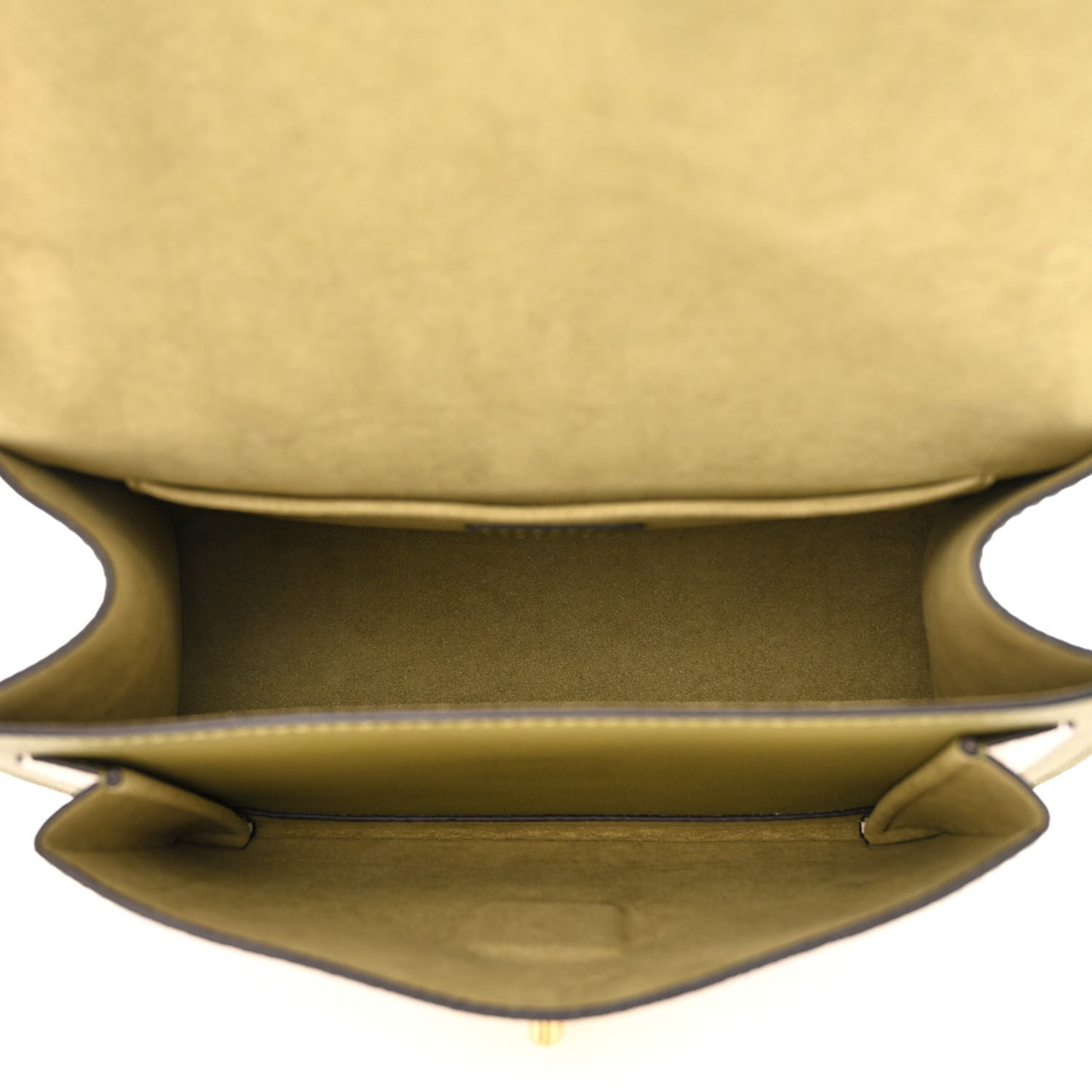 Soft Calfskin Mylockme Chain Bag BB Smokey Brown Green