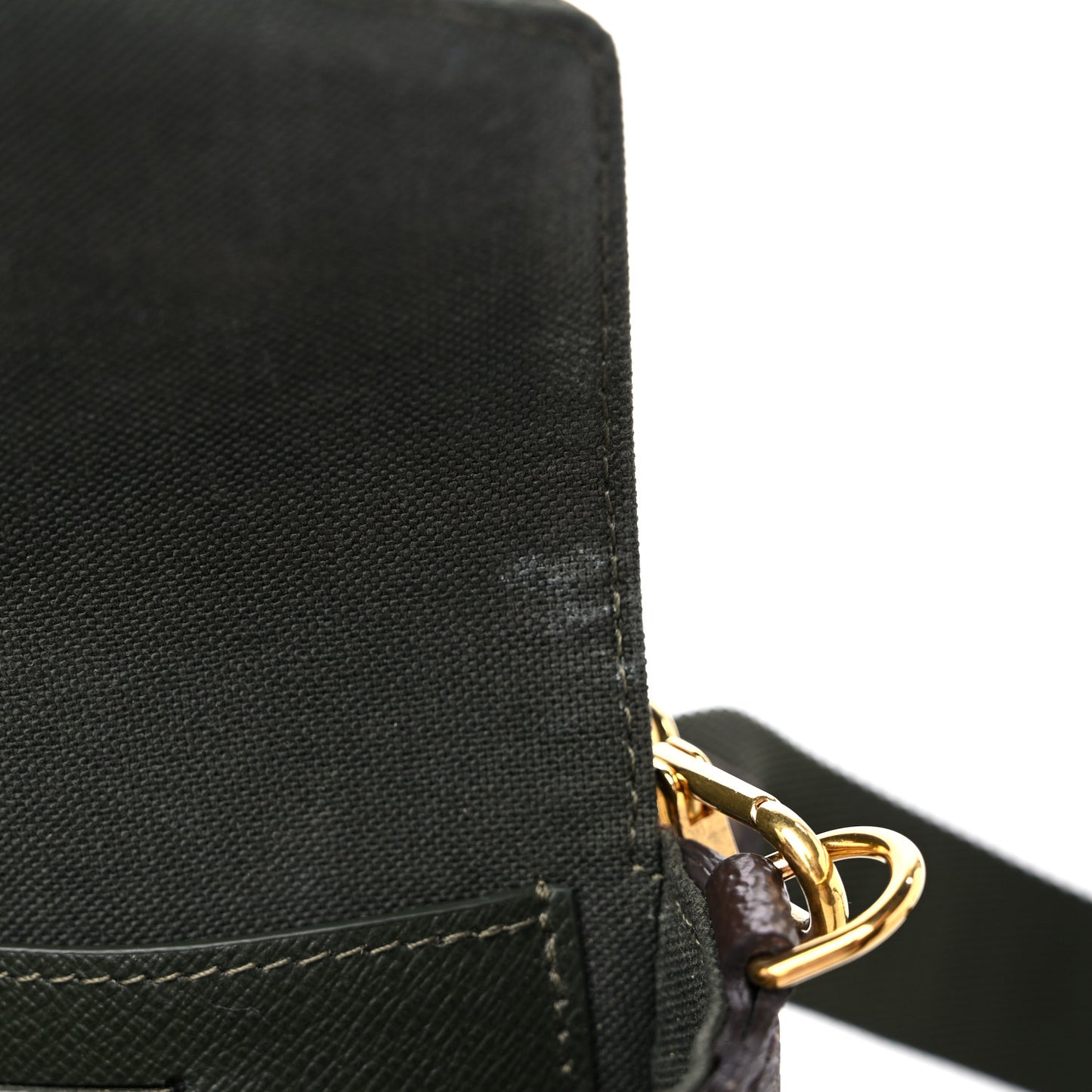 Monogram Felicie Strap & Go Kaki