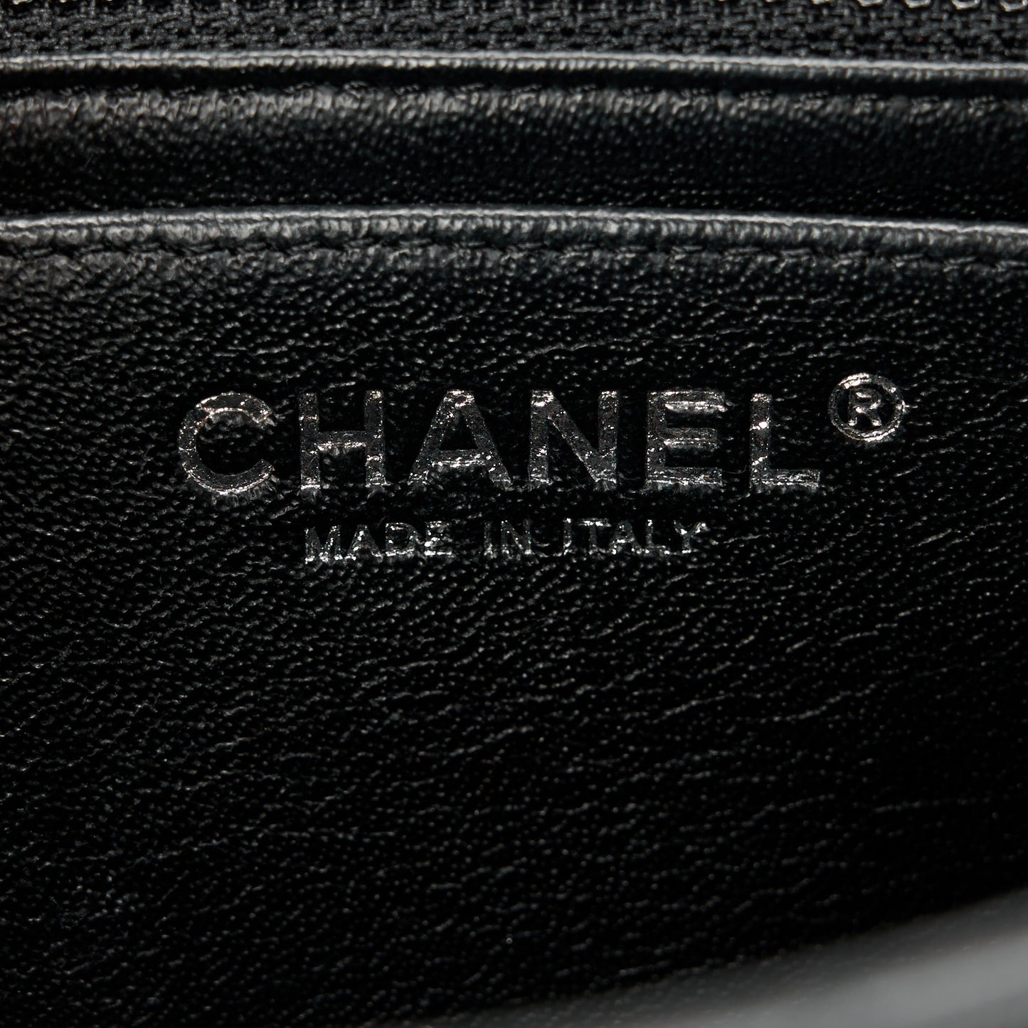 Lambskin Quilted Mini Square Flap Black