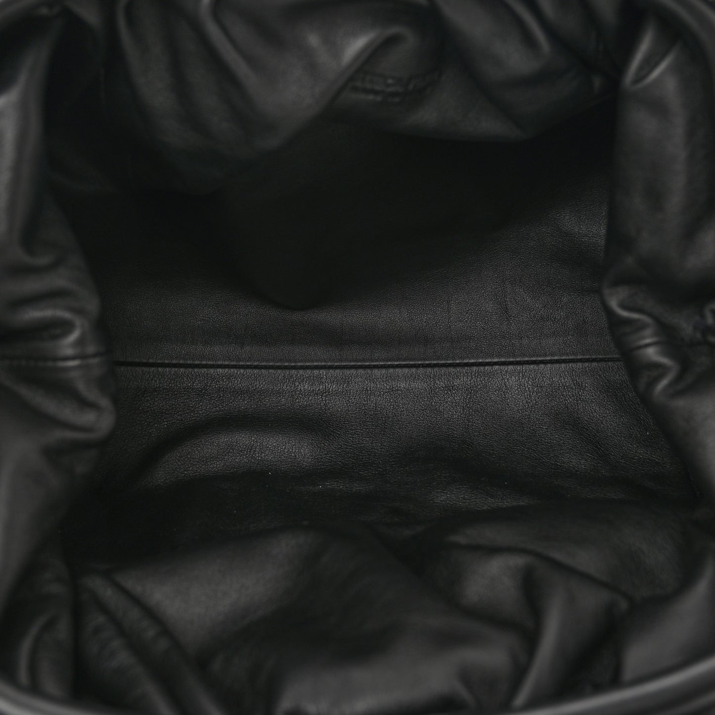 Smooth Butter Calf The Pouch Oversized Clutch Black