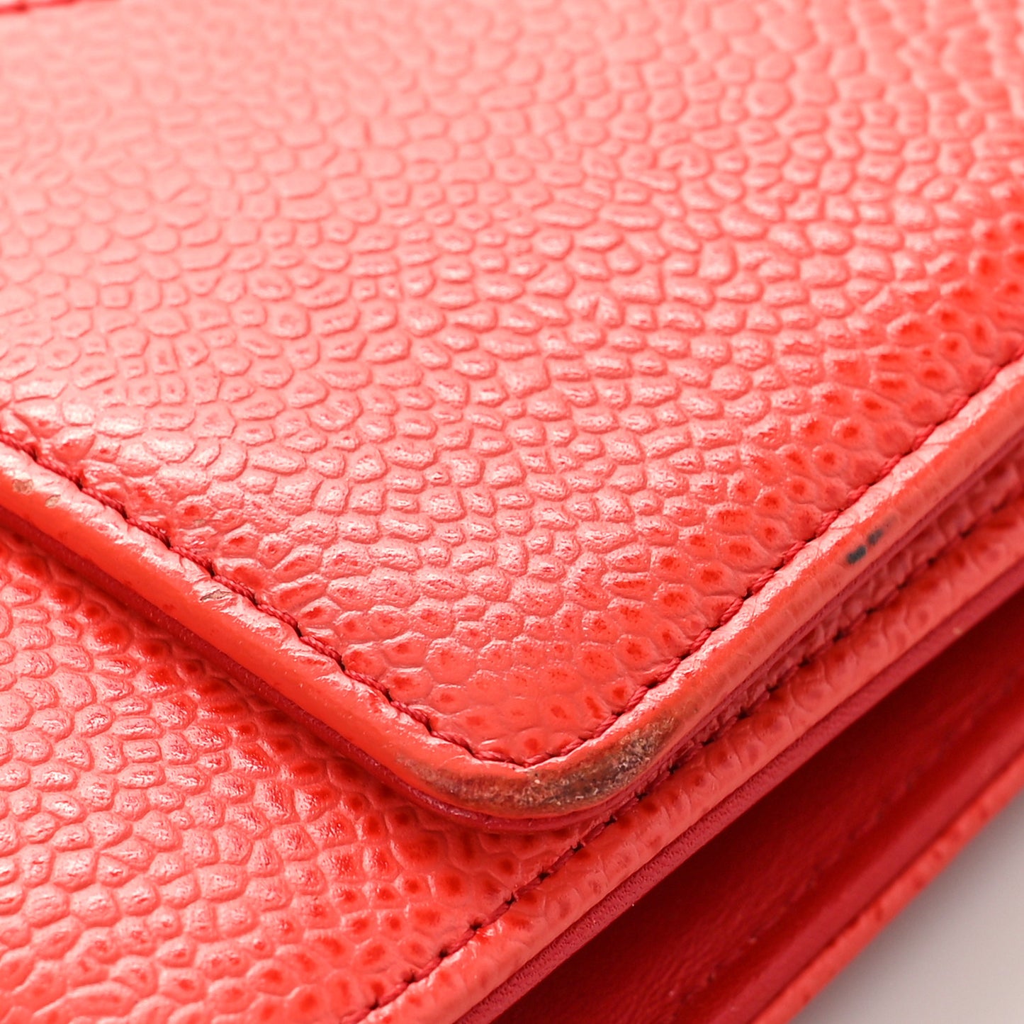 Caviar Timeless CC Wallet on Chain WOC Red