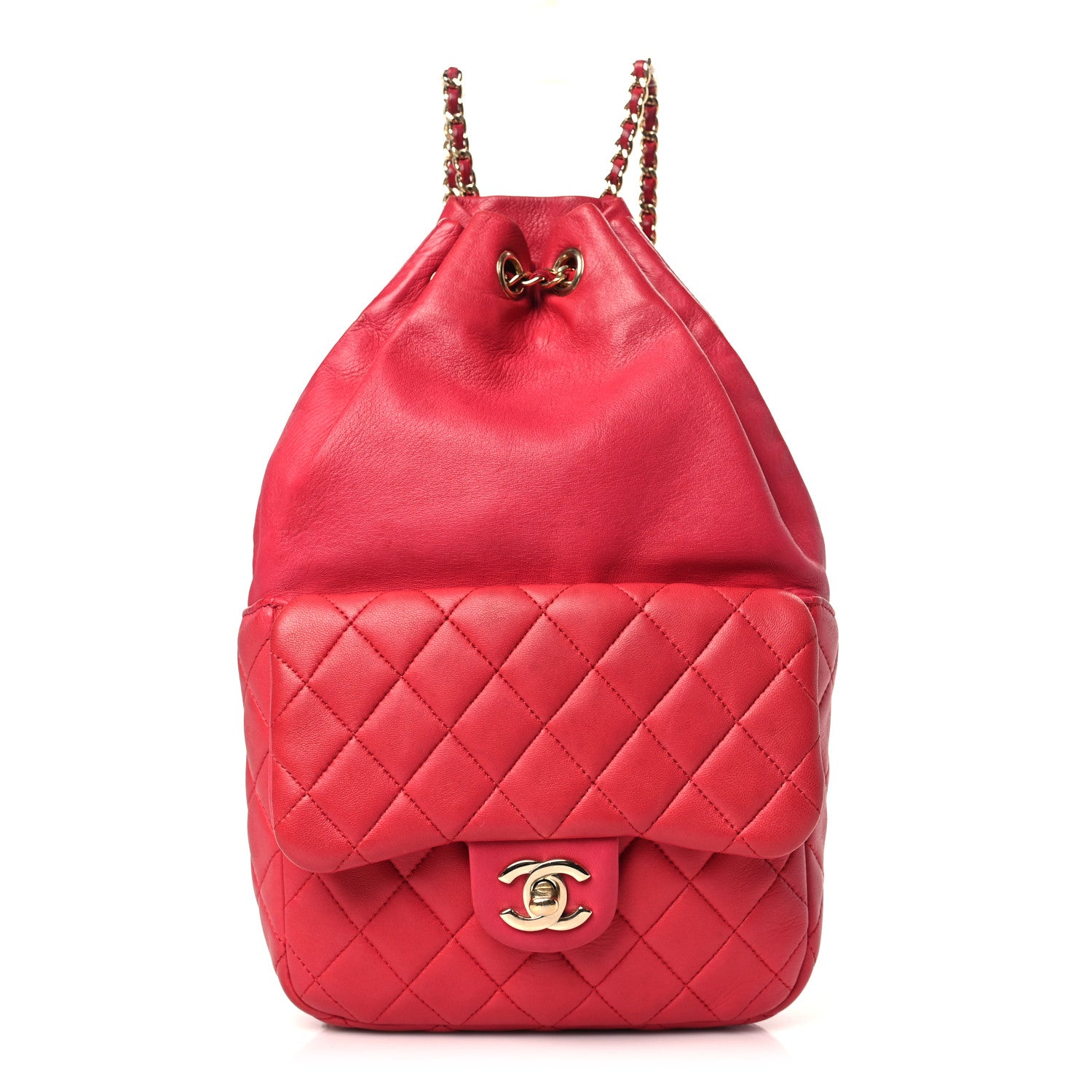 Chanel Lambskin Quilted Small Seoul Backpack Dark Pink 1 of 10