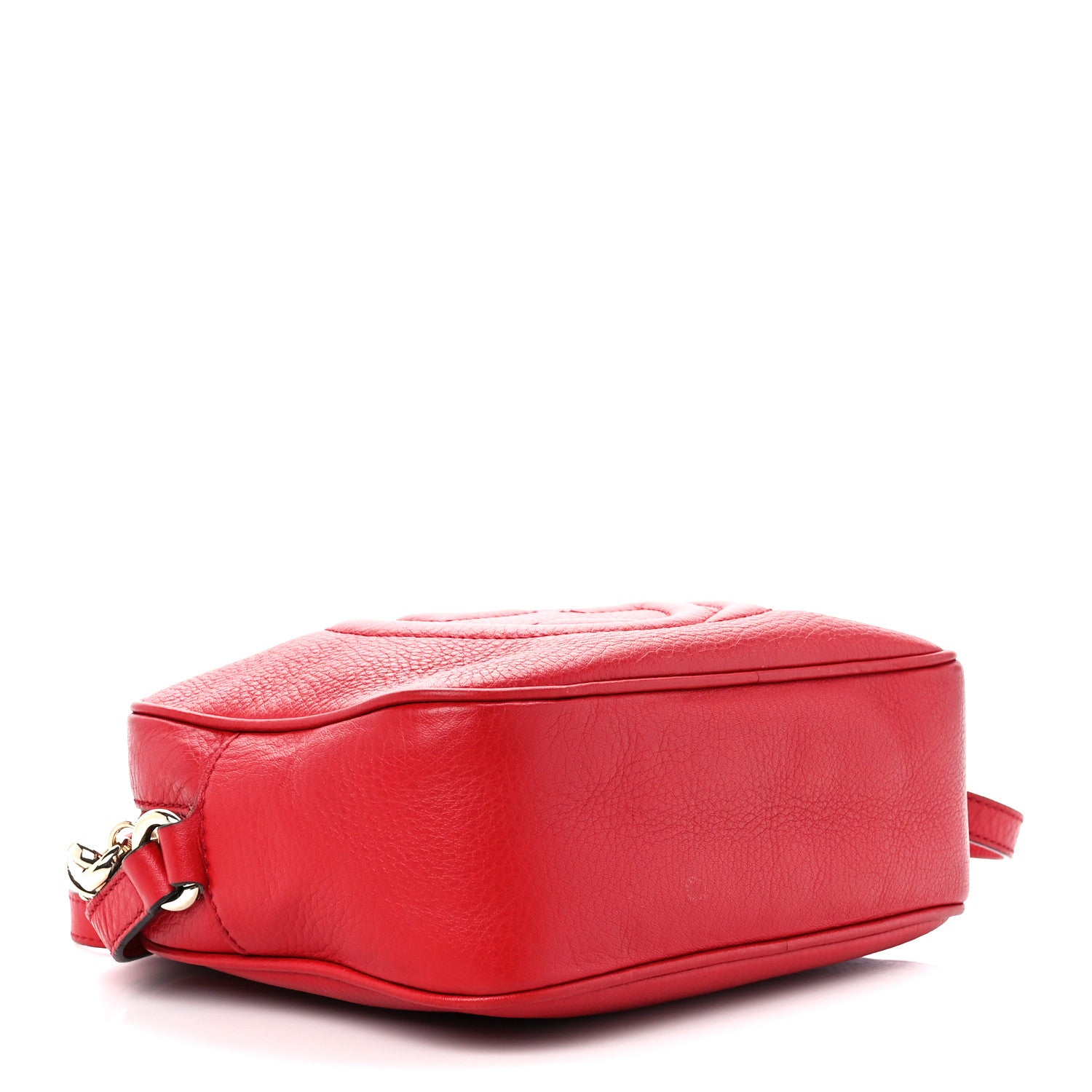 Gucci Pebbled Calfskin Small Soho Disco Bag Tabasco Red 4 of 11