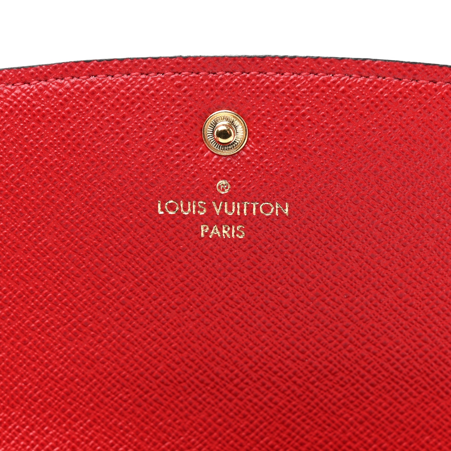 Damier Ebene Emilie Wallet Red