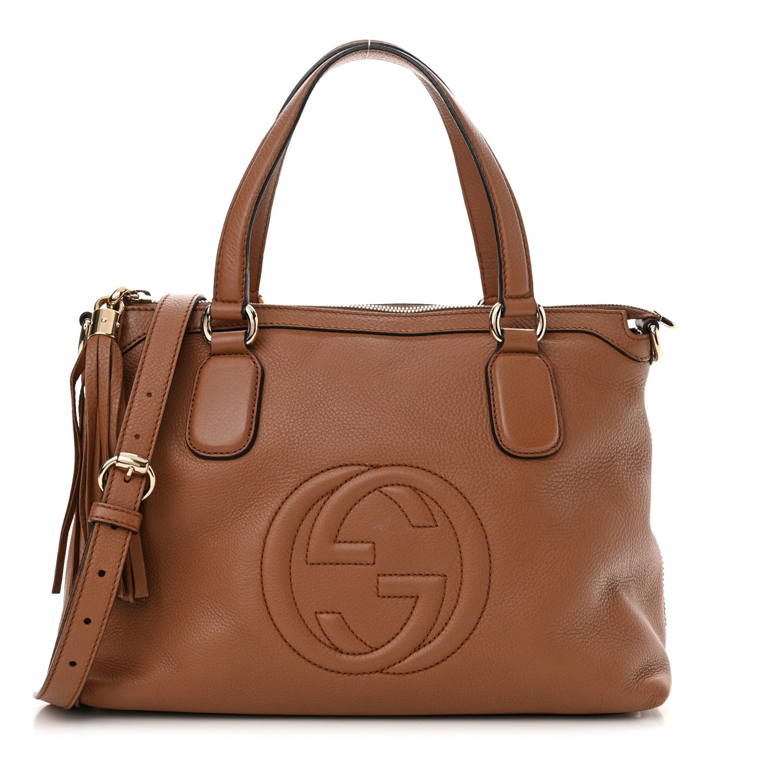 Gucci Cellarius Calfskin Small Soho Top Handle Satchel Dusty Blush 1 of 11