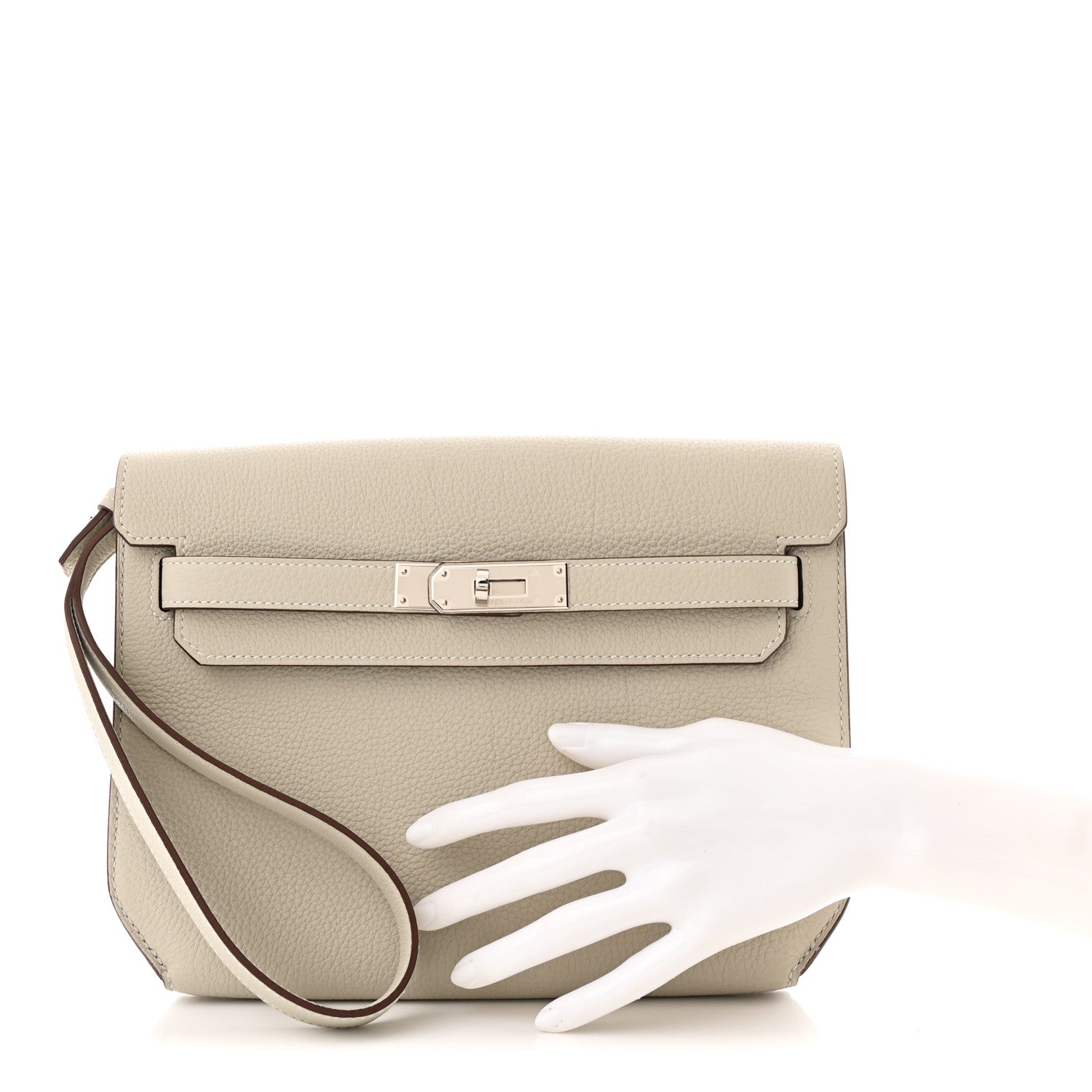 Hermes Togo Horseshoe Kelly Depeches 25 Beton Bleu Saphir 2 of 9