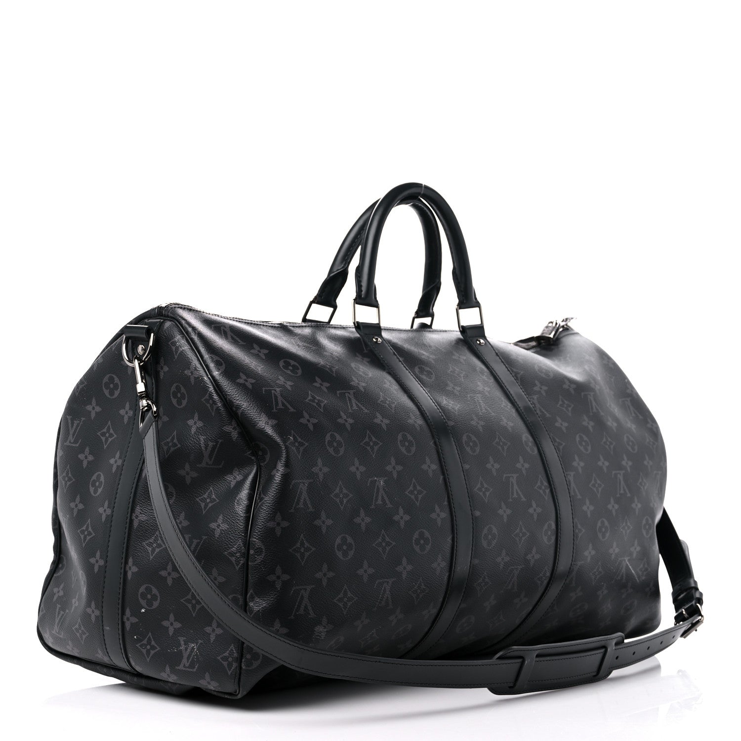 Louis Vuitton Monogram Eclipse Keepall Bandouliere 55 2 of 21