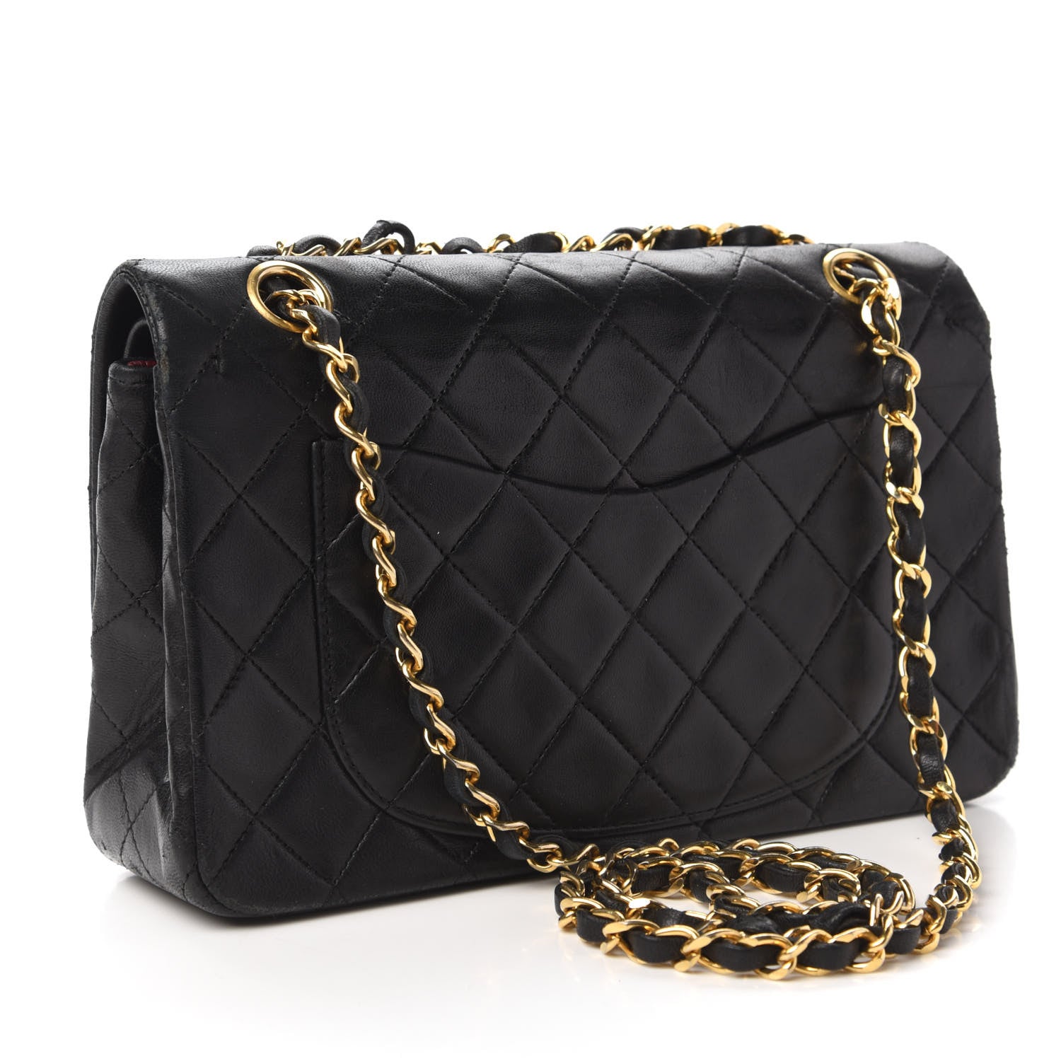Chanel Lambskin Quilted Small Double Flap Black 4 of 13