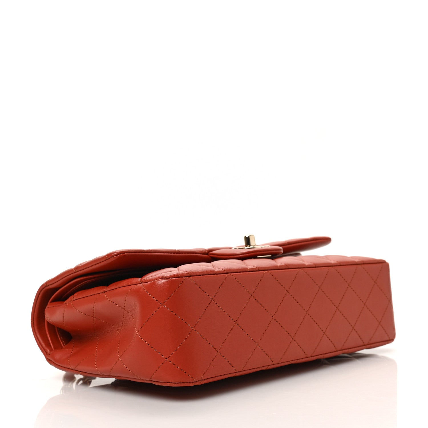 Chanel Lambskin Quilted Medium Double Flap Brown 4 of 9
