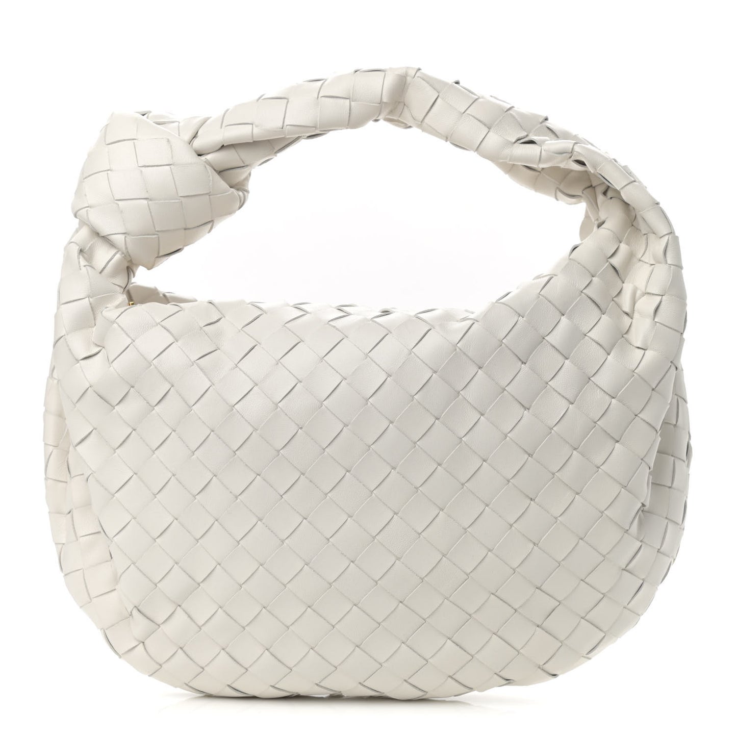 Nappa Intrecciato Teen Jodie Hobo White