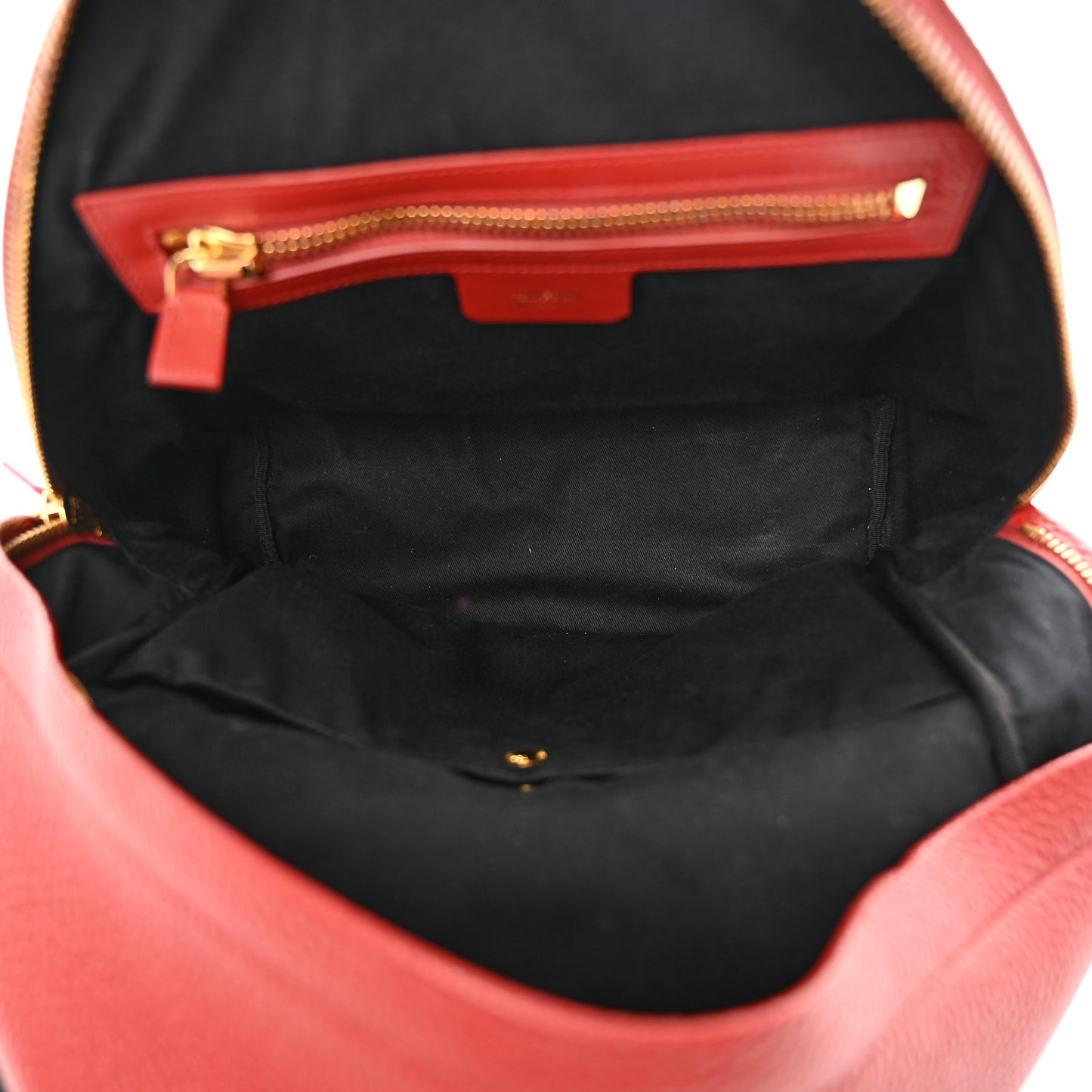 Grained Calfskin Buckley Backpack Red