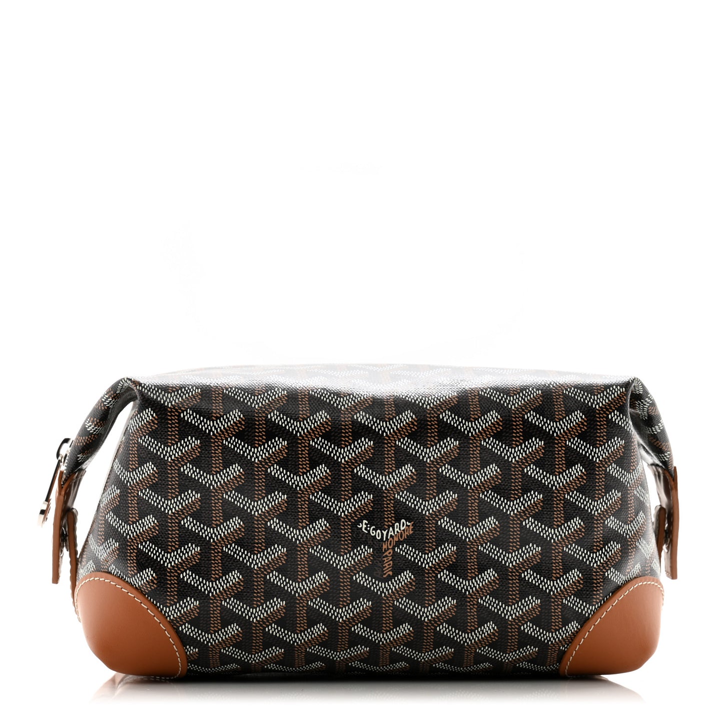 Goyardine Boeing 25 Trousse de Toilette Black Gold