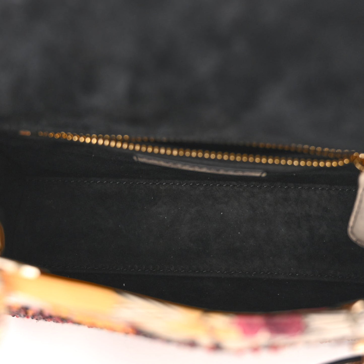 Embroidered Phoenix Mini Lady Dior Red Multicolor