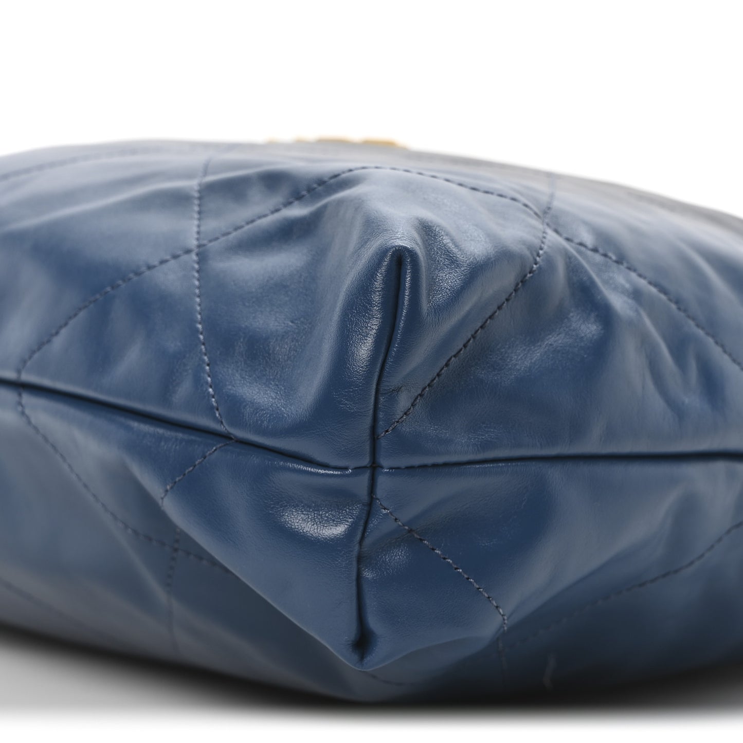 Shaded Calfskin Quilted Chanel 22 Blue Dark Blue