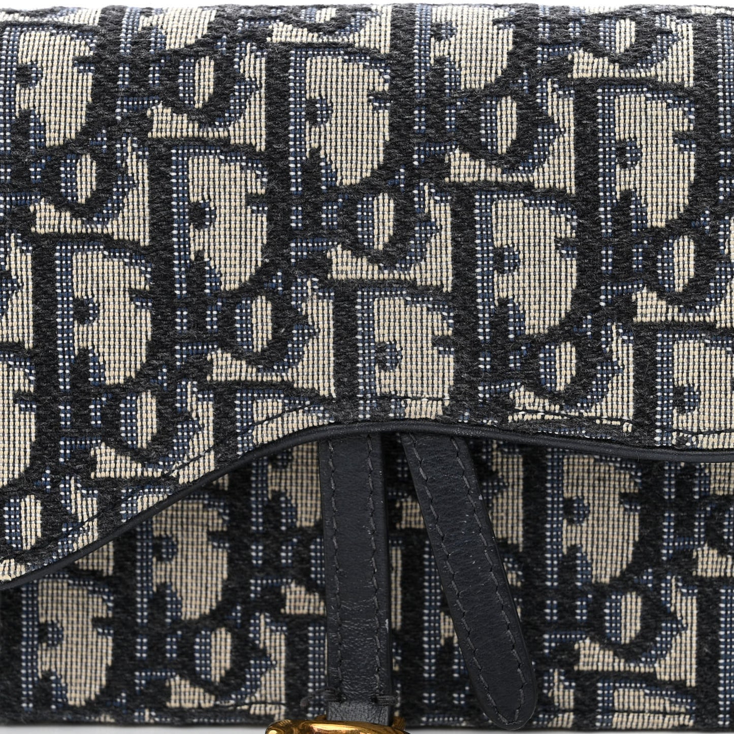 Oblique Saddle Belt Bag Blue